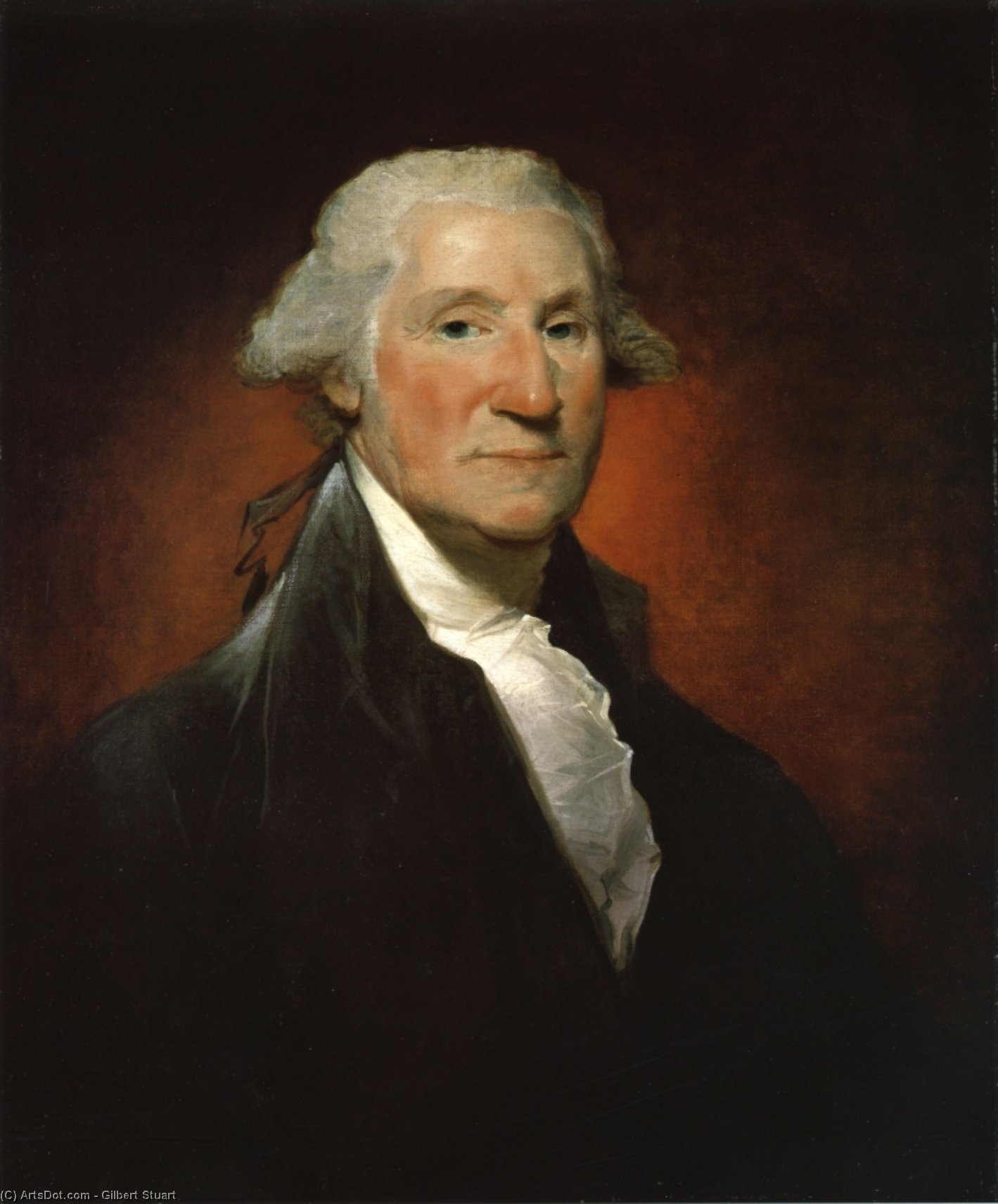 George Washington (the Vaughan Portrait) — Gilbertas Stuartas