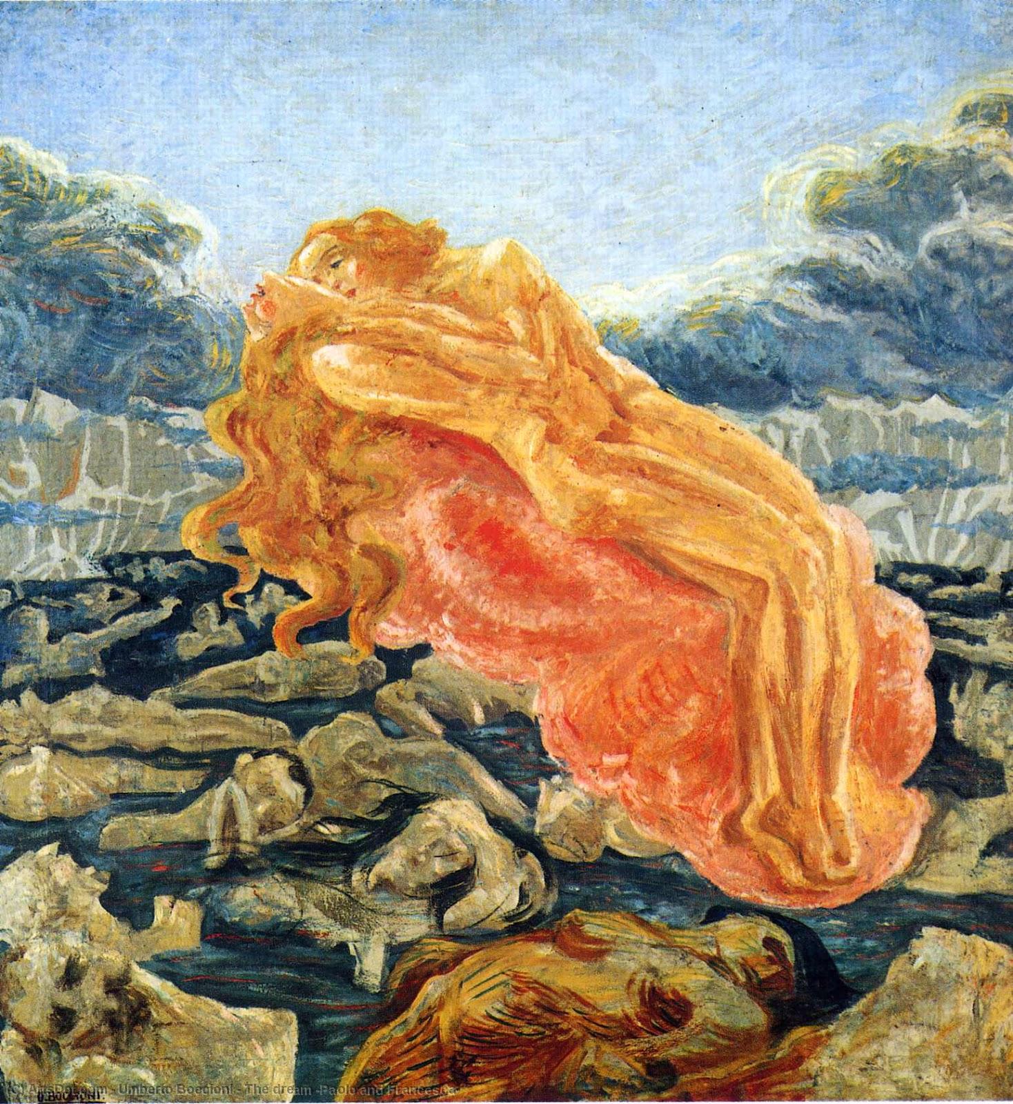 Il Sogno (paolo E Francesca) — Umberto Boccioni