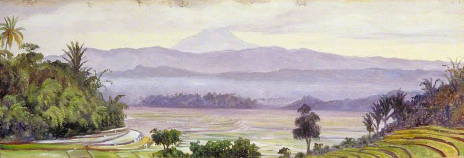 Der Kluet-vulkan Von Ngantang, Java — Marianne North