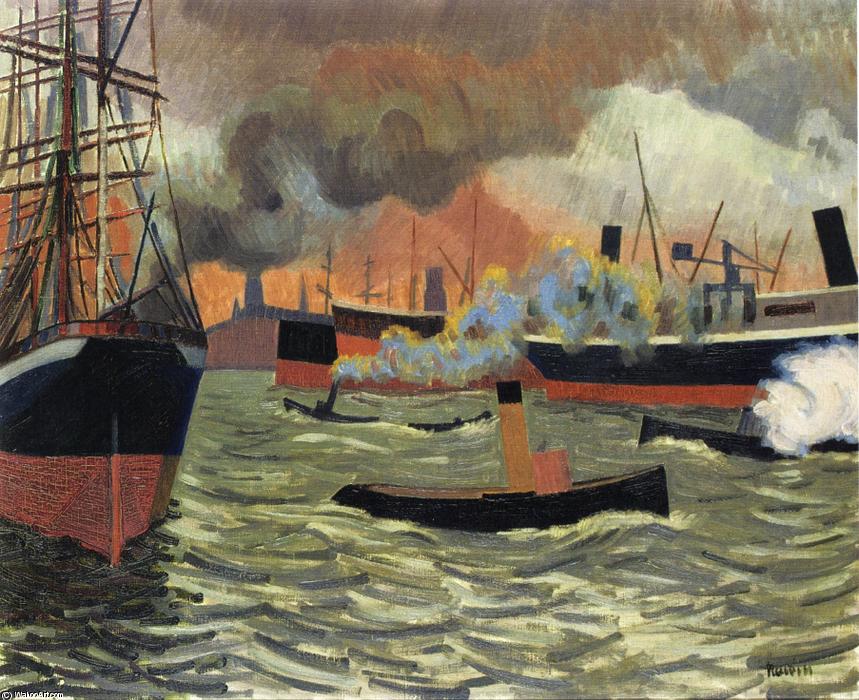 Hamburg's Port — Auguste Herbin