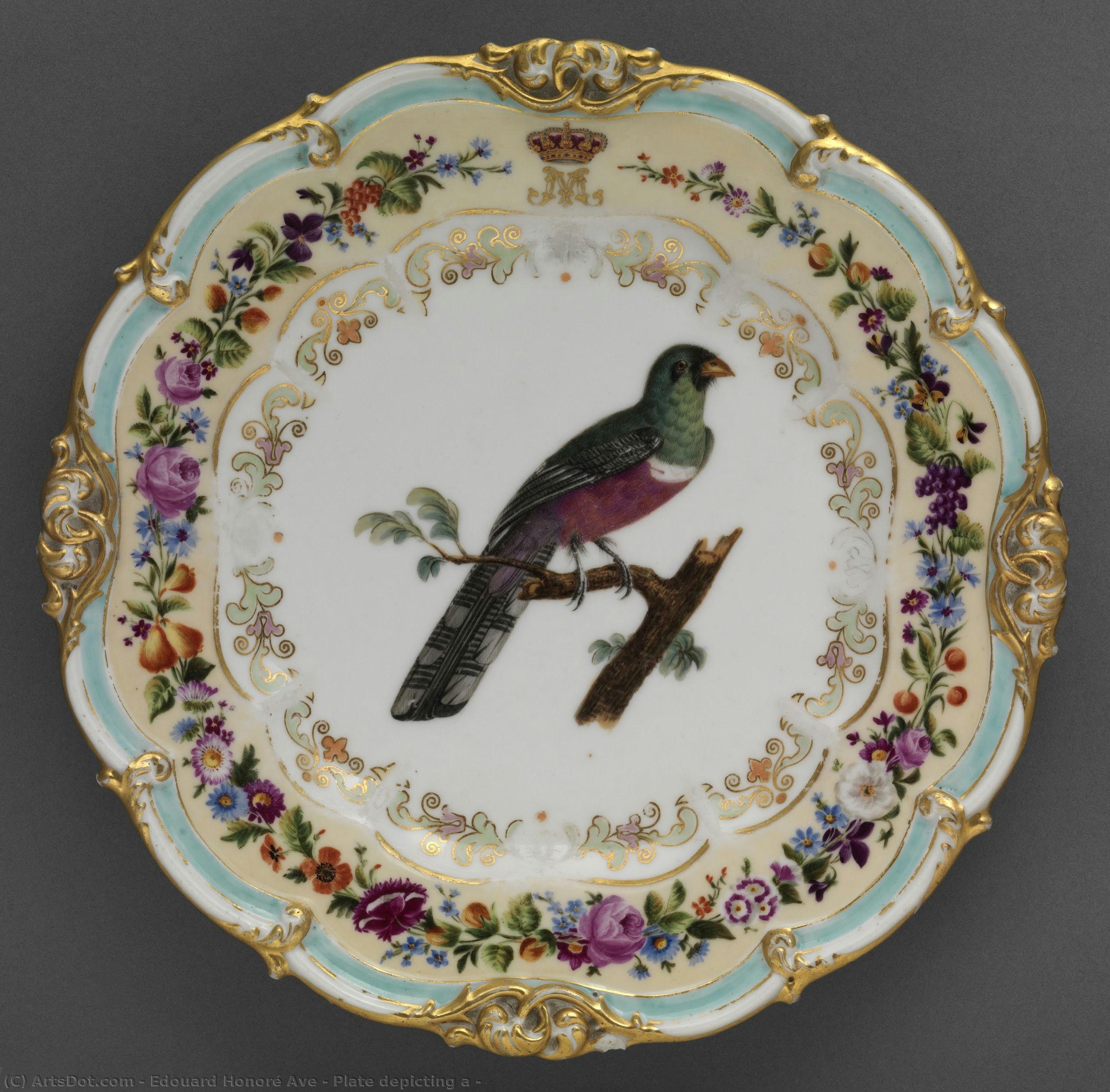 Plate Depicting A — Eduaras Honorė Ave