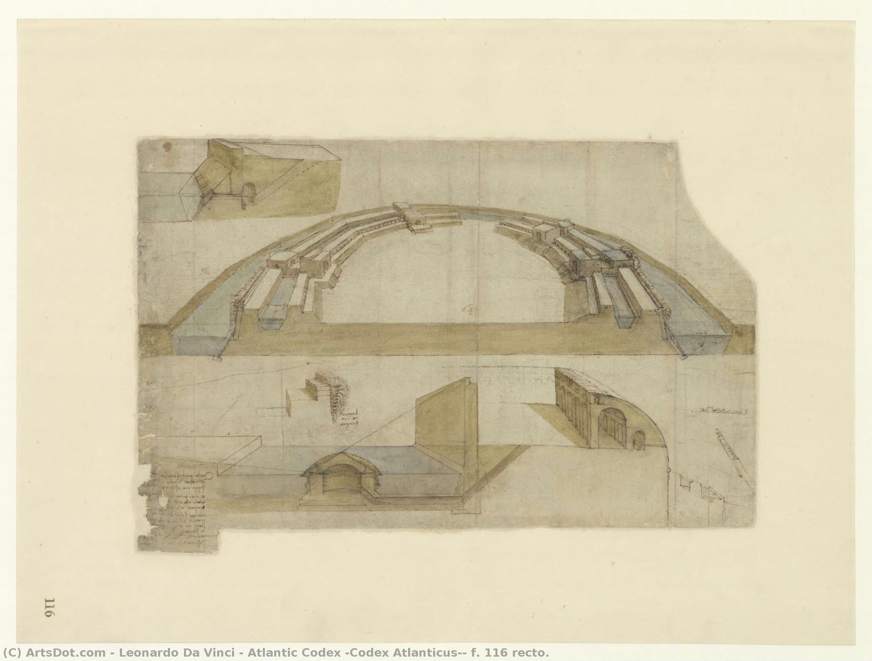 El Codex Atlántico, F. 116 Recto. — Leonardo Da Vinci