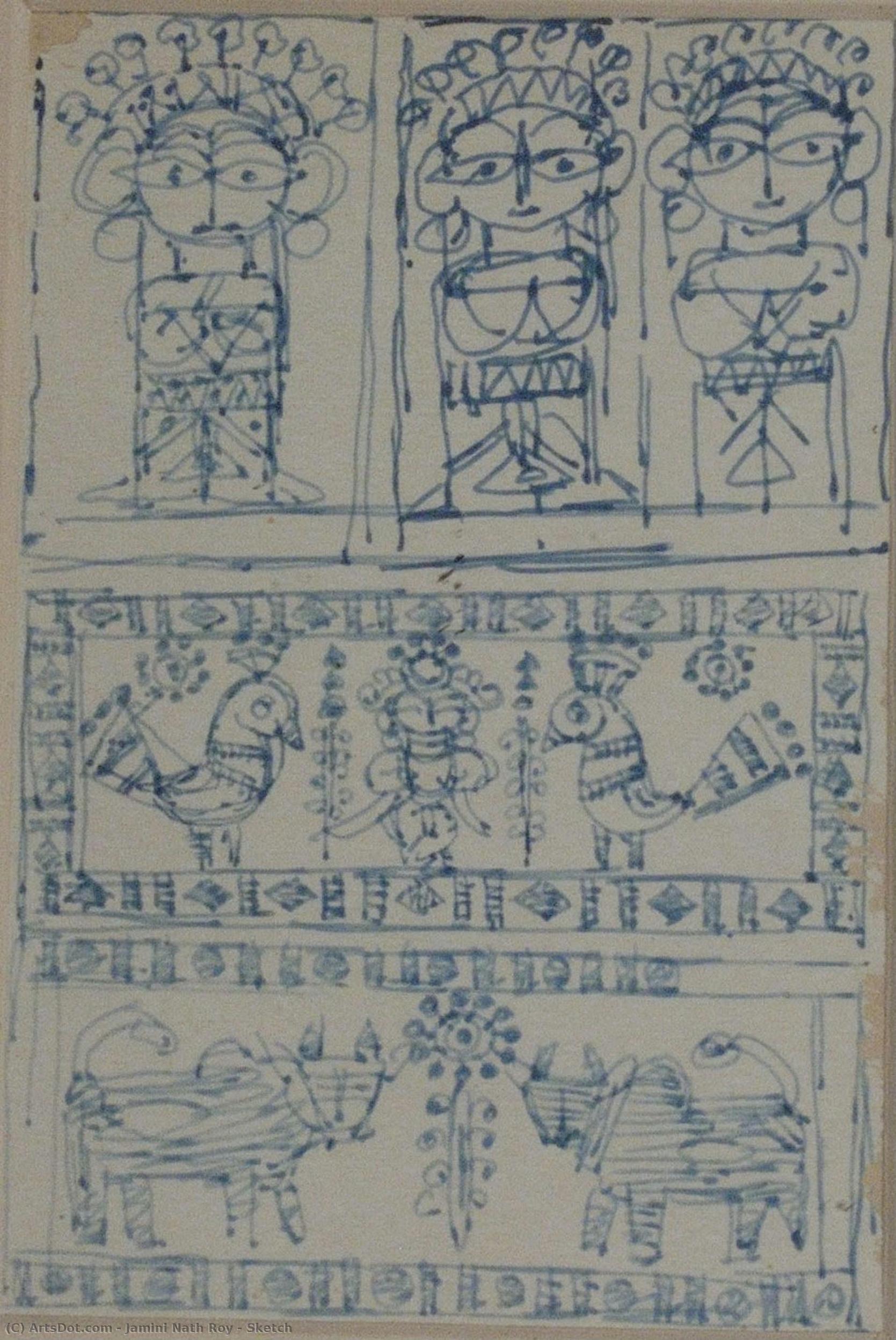 Sketch — Jamini Nath Roy