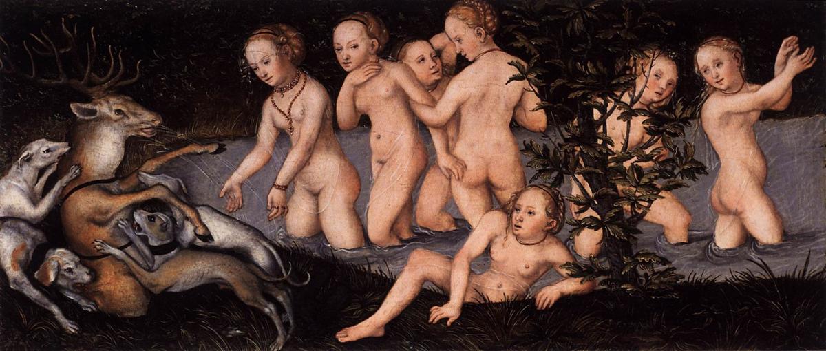 Diana And Actaeon — Lucas Cranach Mladší