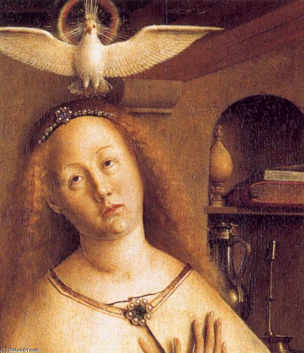 The Ghent Altarpiece: Mary Of The Annunciation (detail) — Jan Van Eyck