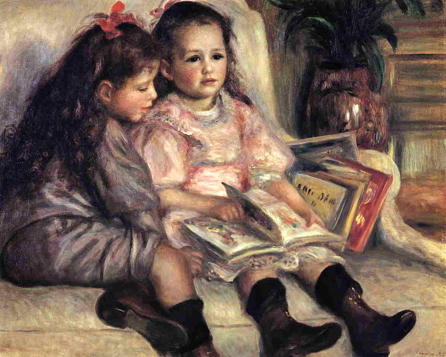 Portraits Of Two Children — Pierre-auguste Renoir