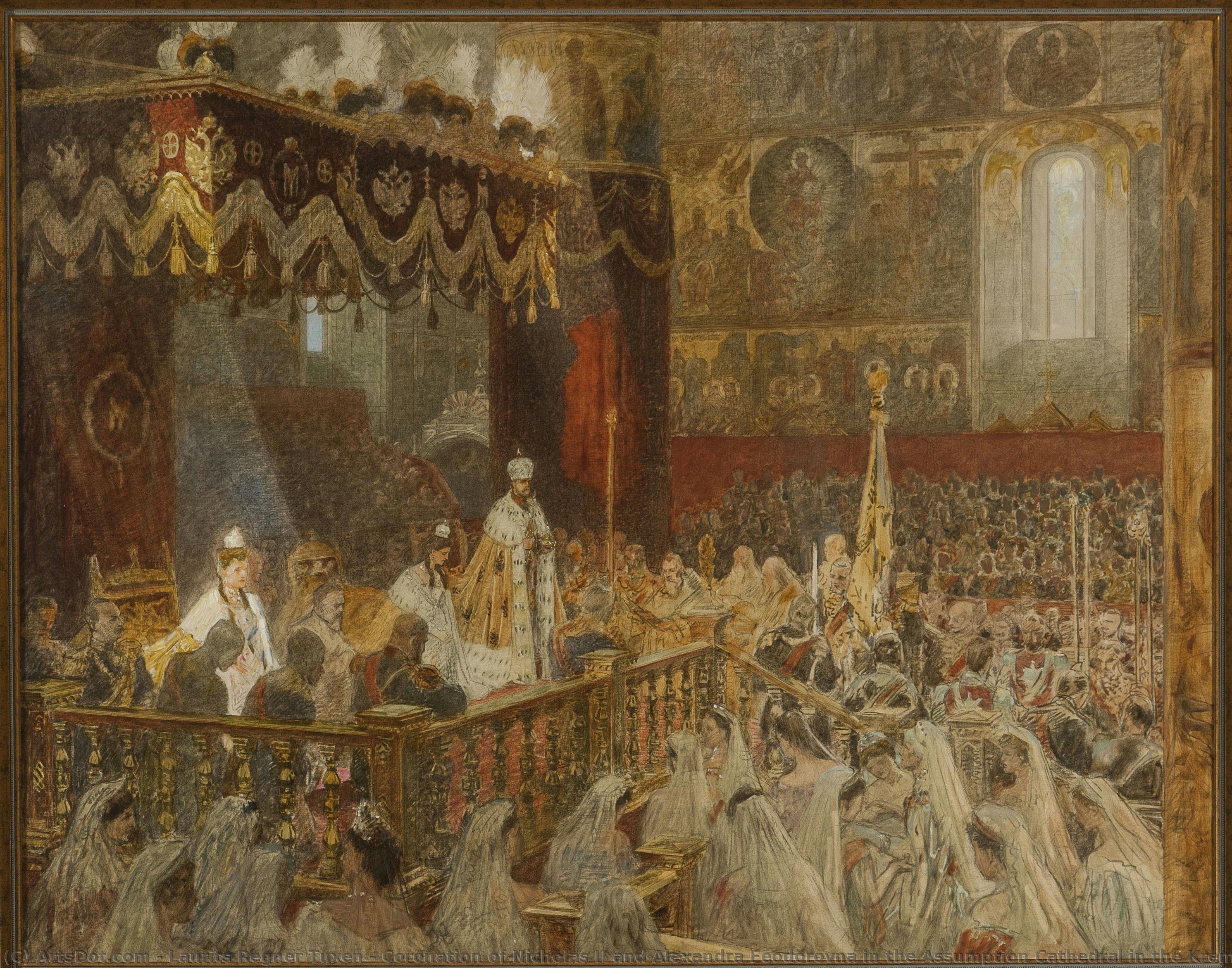 Krönung Von Nikolaus Ii. Und Alexandra Feodorowna In Der Marienkathedrale Im Kreml Am 14. (26.) Mai 1896. — Laurits Regner Tuxen