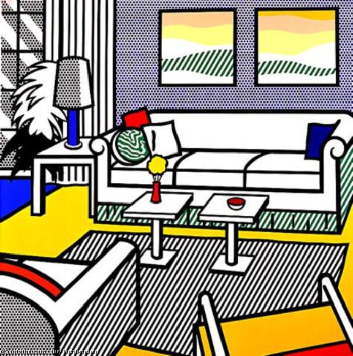 Interior Con Pinturas Tranquilas — Roy Lichtenstein