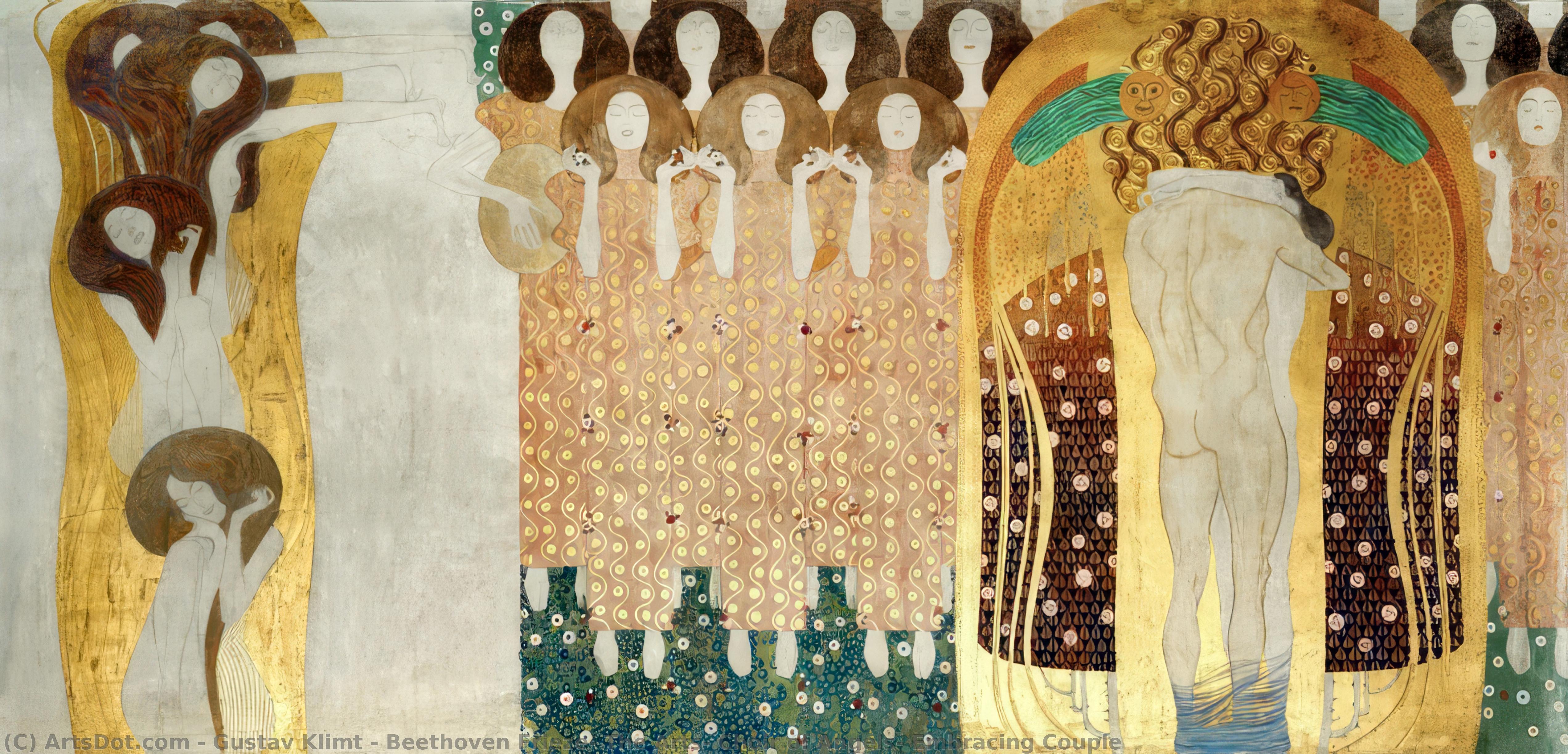 Beethoven Frieze; Taidekoossa; Mikael Engelin Ympäröimä Pari — Gustav Klimt