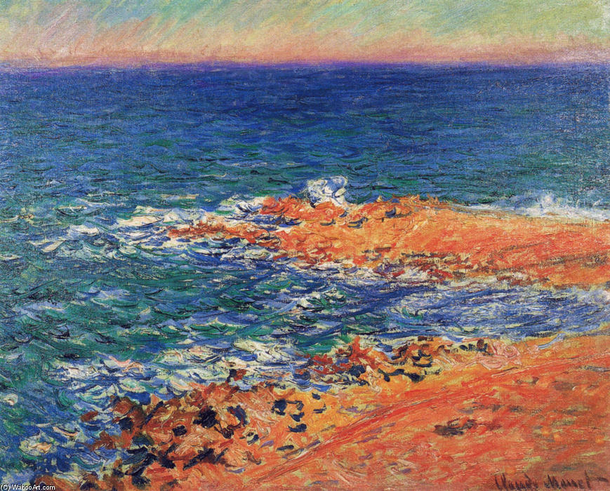 Det Stora Blå Havet I Antibes — Claude Monet