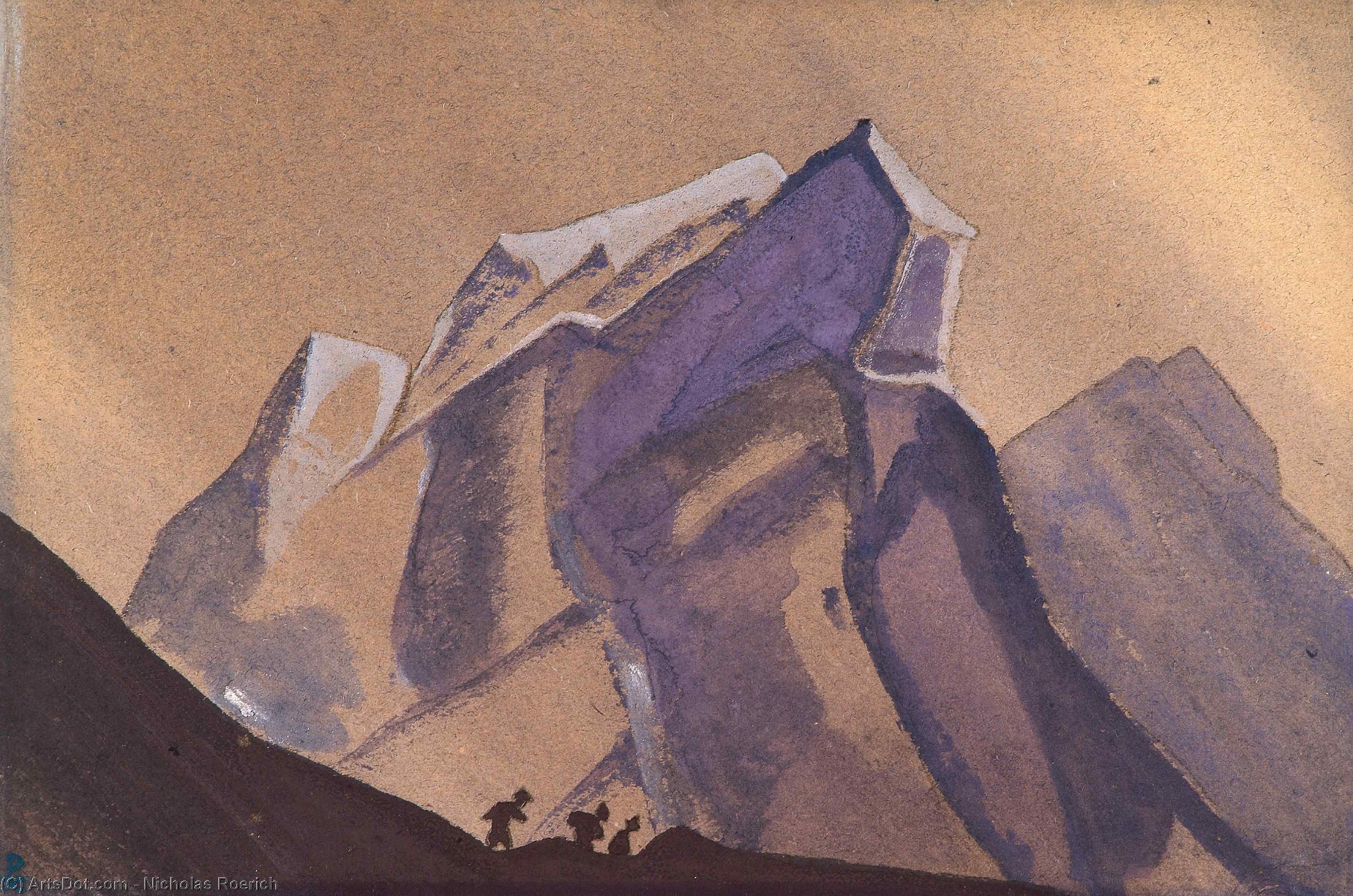 Mountain Pass. Storm — Nicholas Roerich