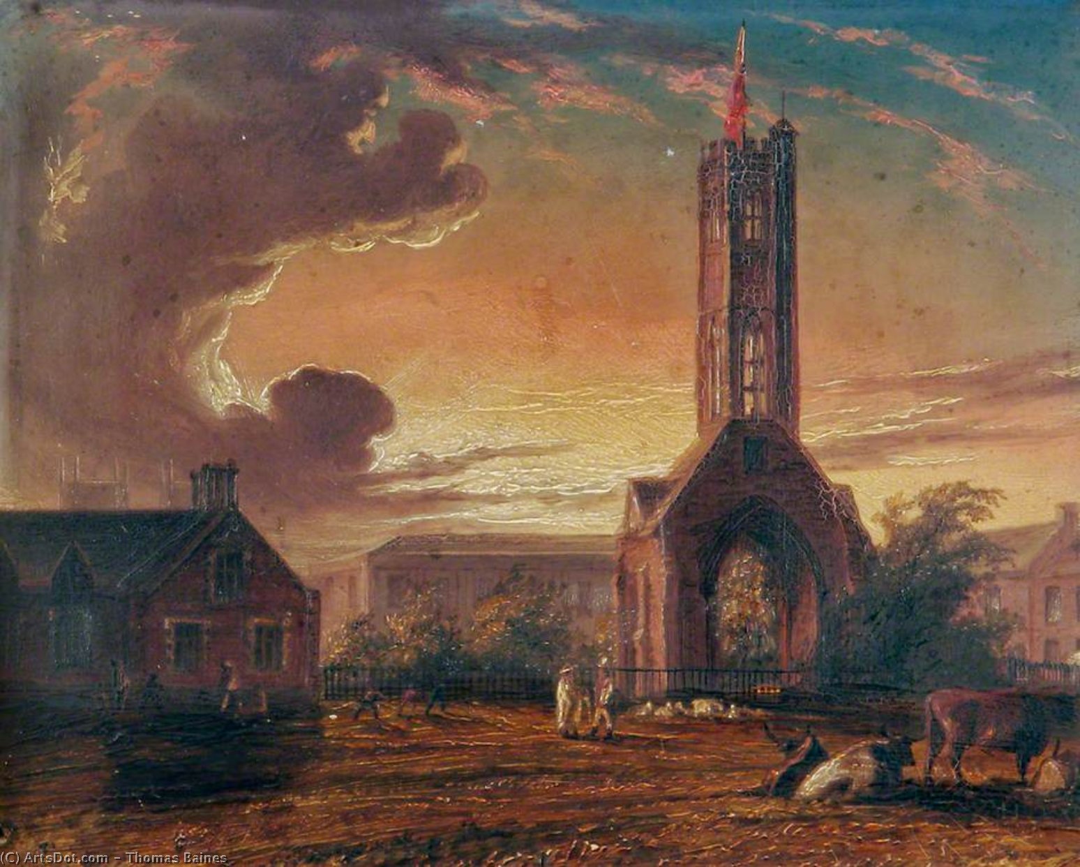 Greyfriars Tower, Norfolk - — Thomas Baines