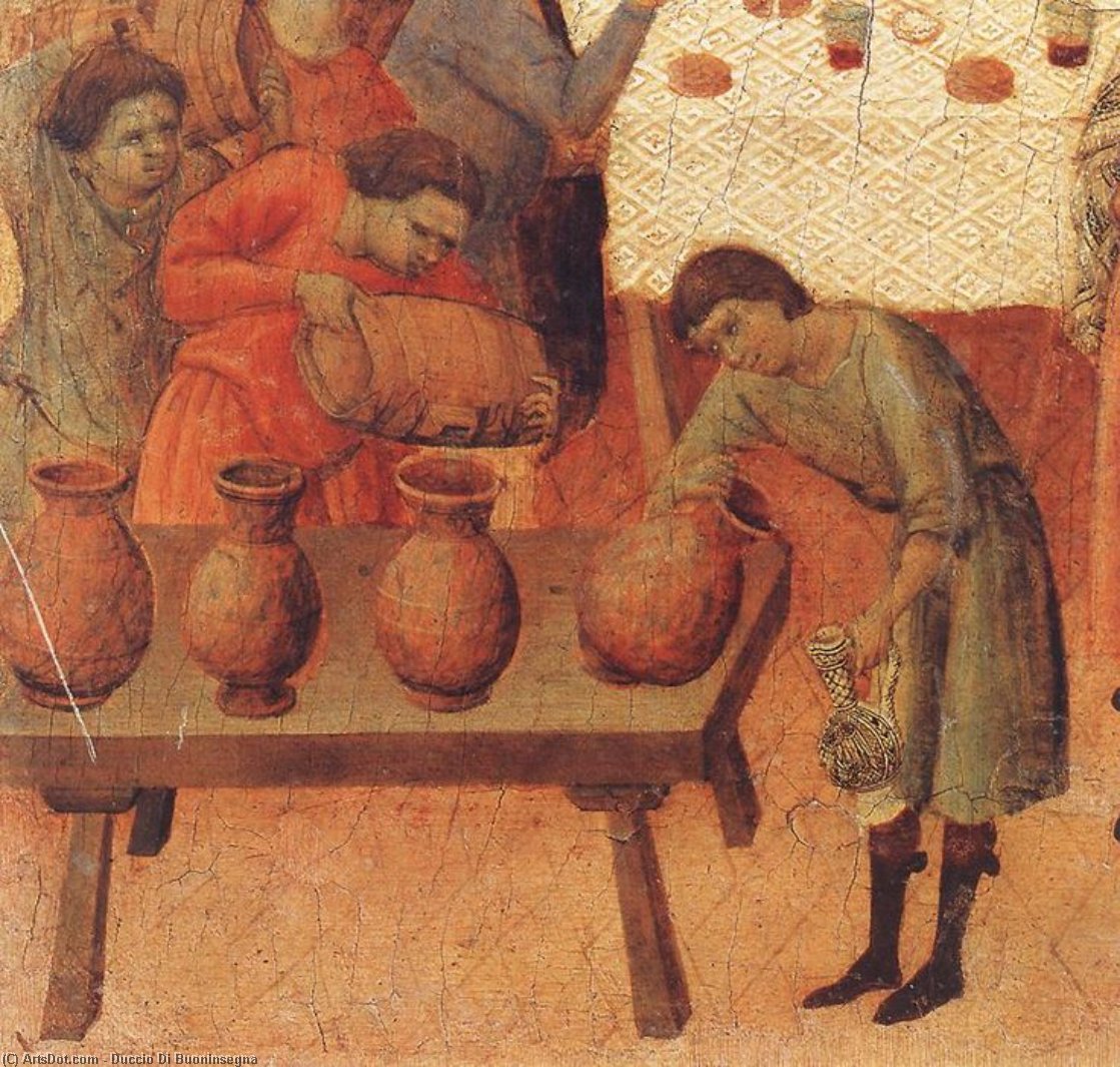 Duccio Di Buoninsegna Italian Gothic Byzantine Art Tempera On Wood Panel Early Renaissance Pottery Symbolism, Linear Forms Religious Debate, Craftmanship Disputation With The Doctors (detail) Rasprava S Učenjacima (detalj) 1308 — Duccio