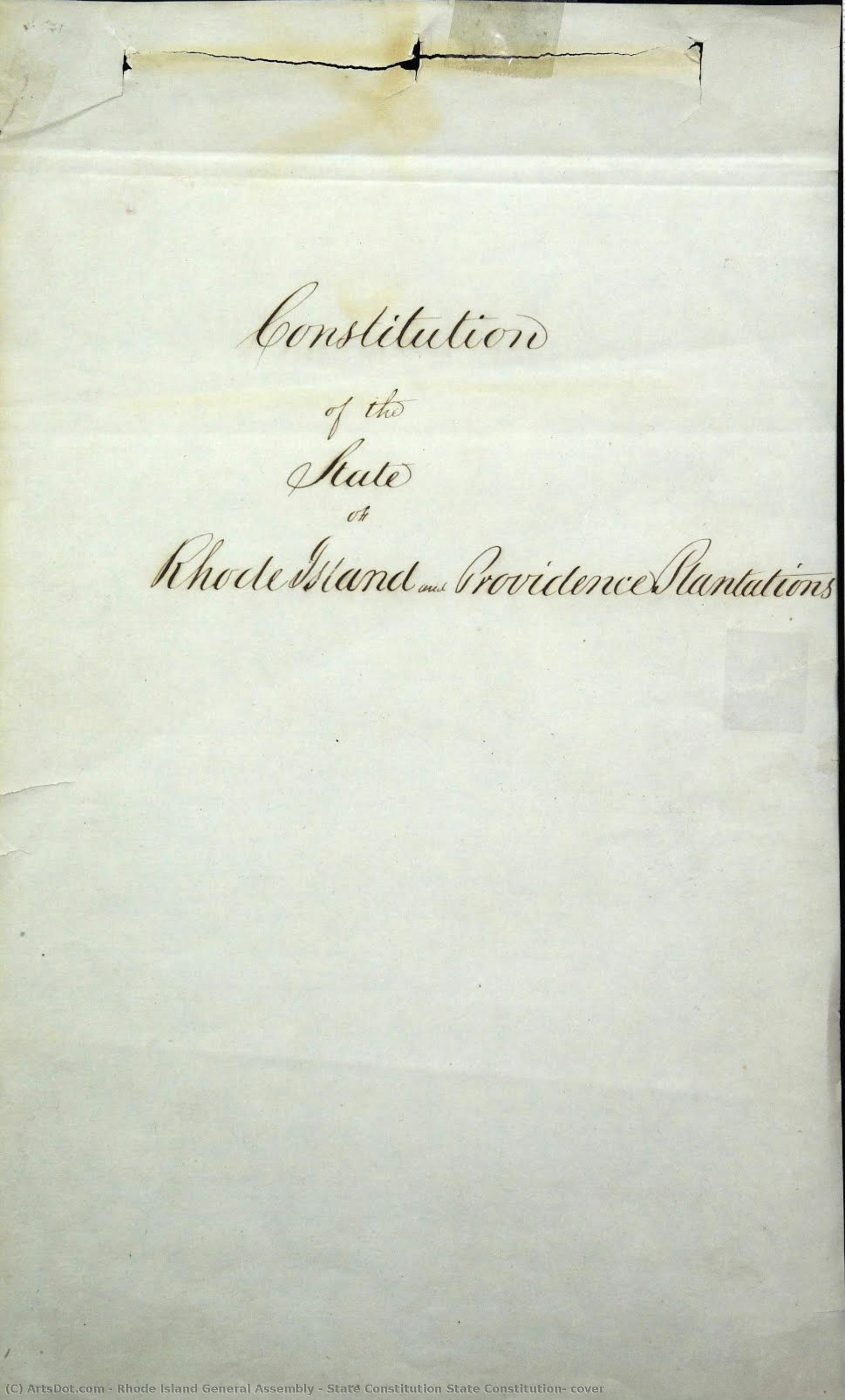 State Constitution State Constitution, Cover — Rhode Island General Assembly