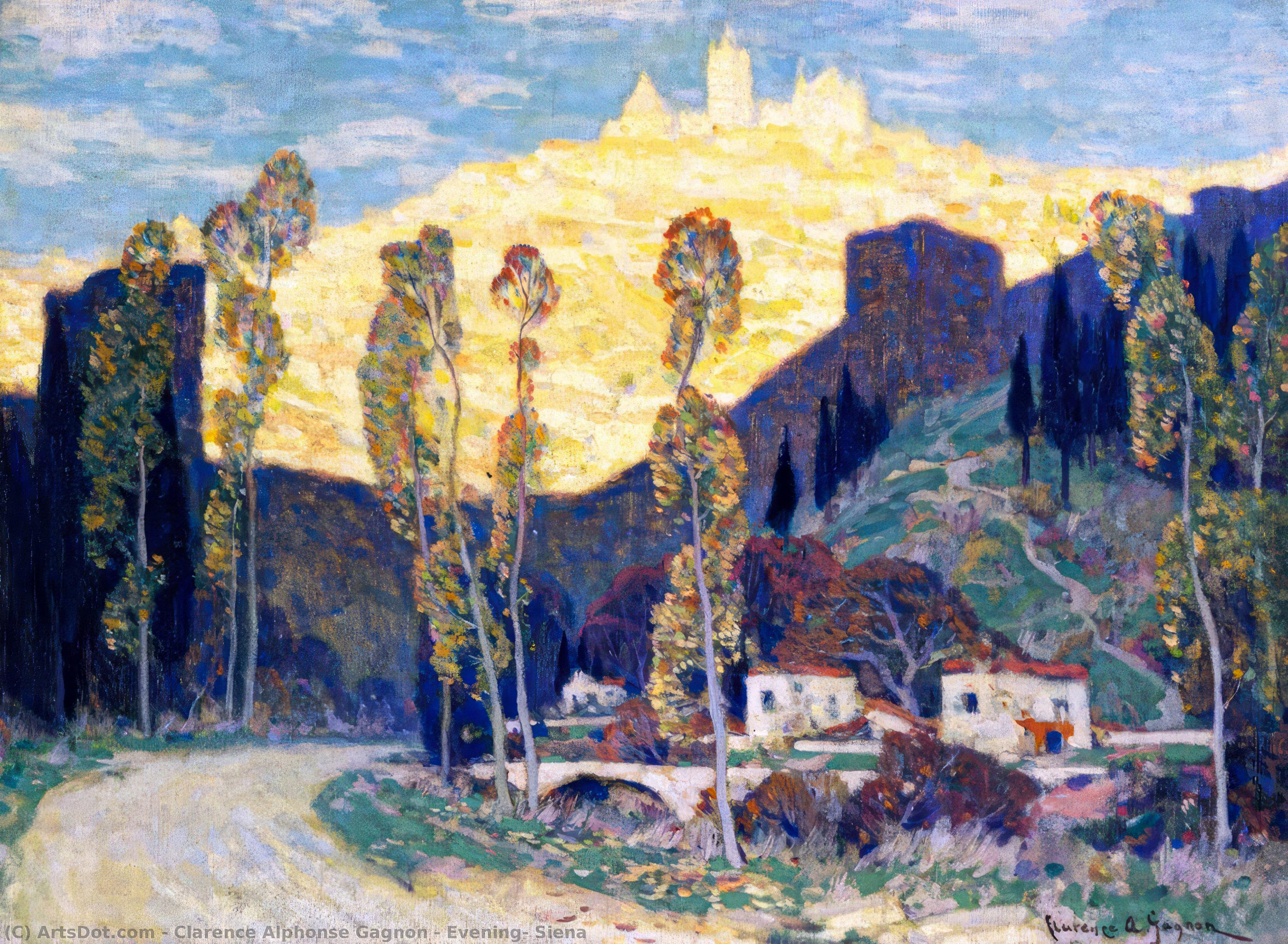 Evening, Siena — Clarence Alphonse Gagnon