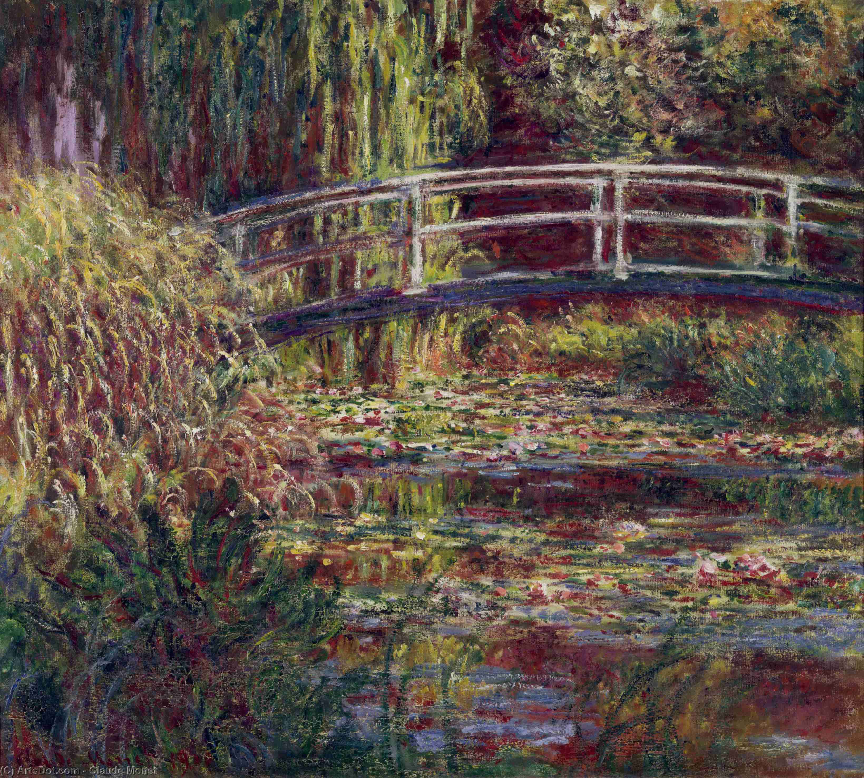 Liljepuddengård, Symfoni I Rosa — Claude Monet