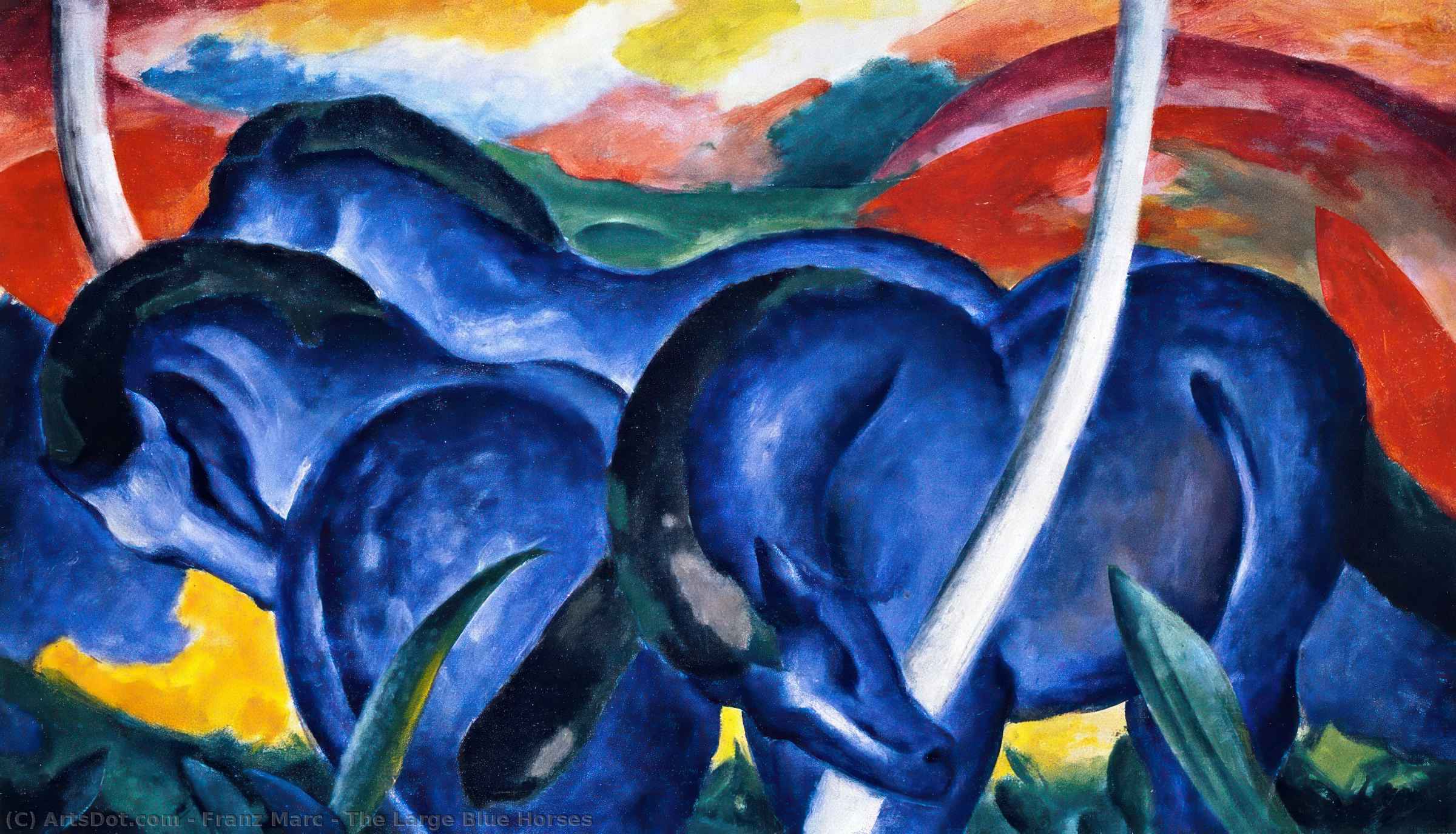Velké Modré Koně — Franz Marc