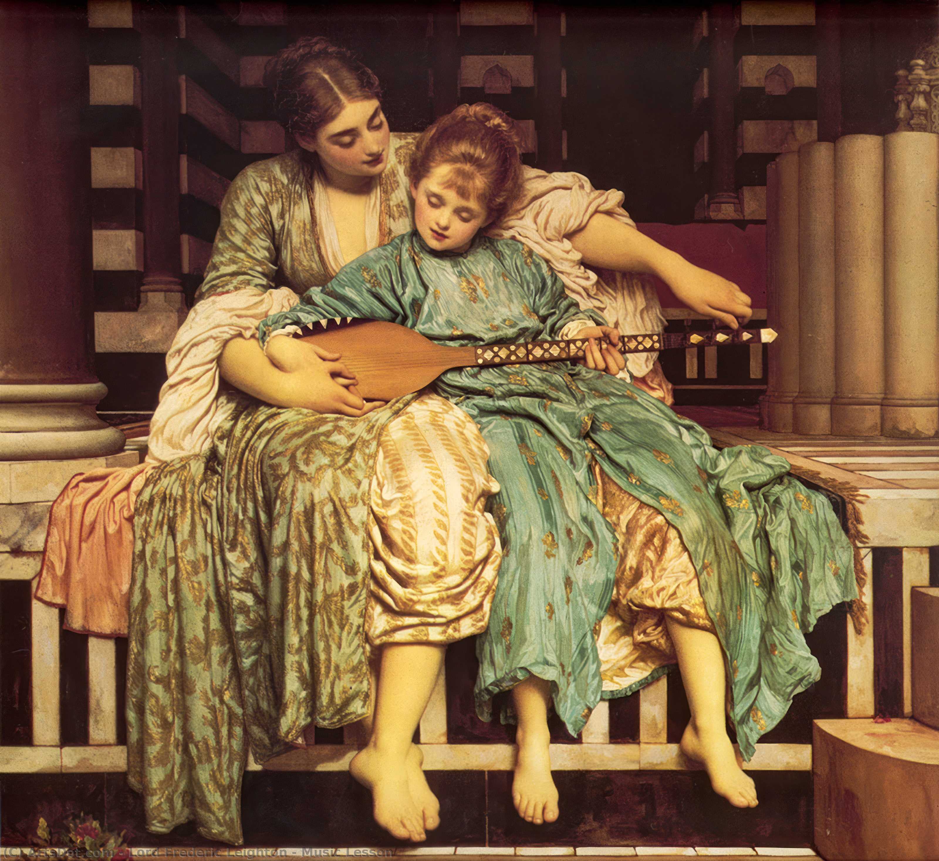 Lección De Música — Sir Frederic Lord Leighton
