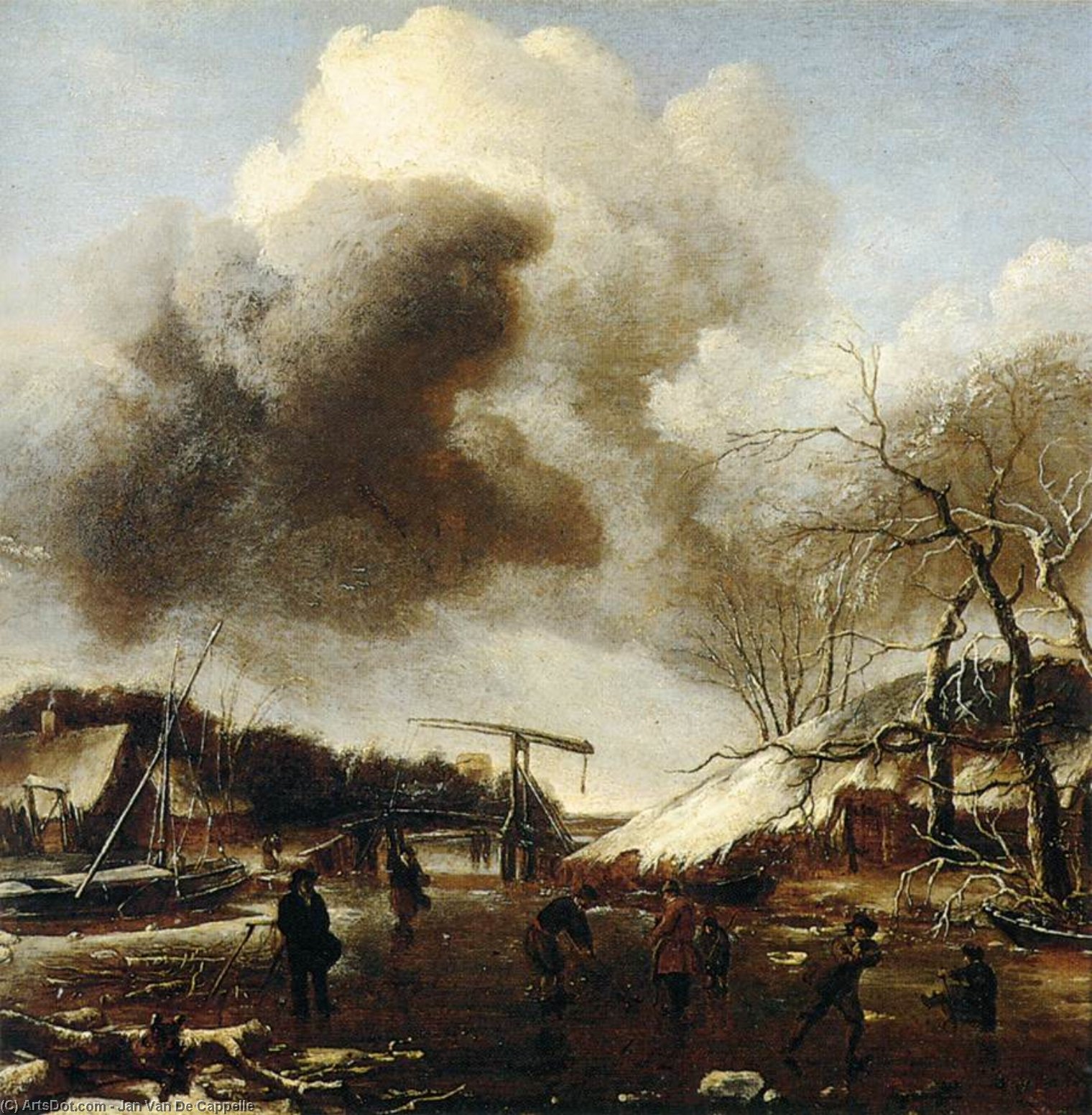 Winter Landscape — Jan Van De Cappelle