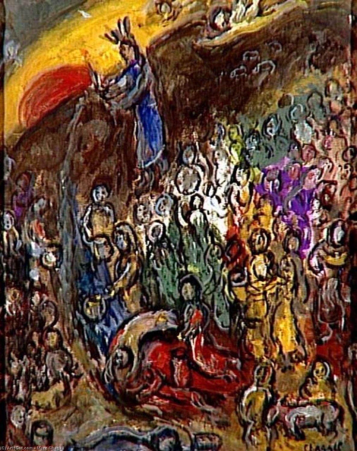 Golpeando La Roca — Marc Chagall