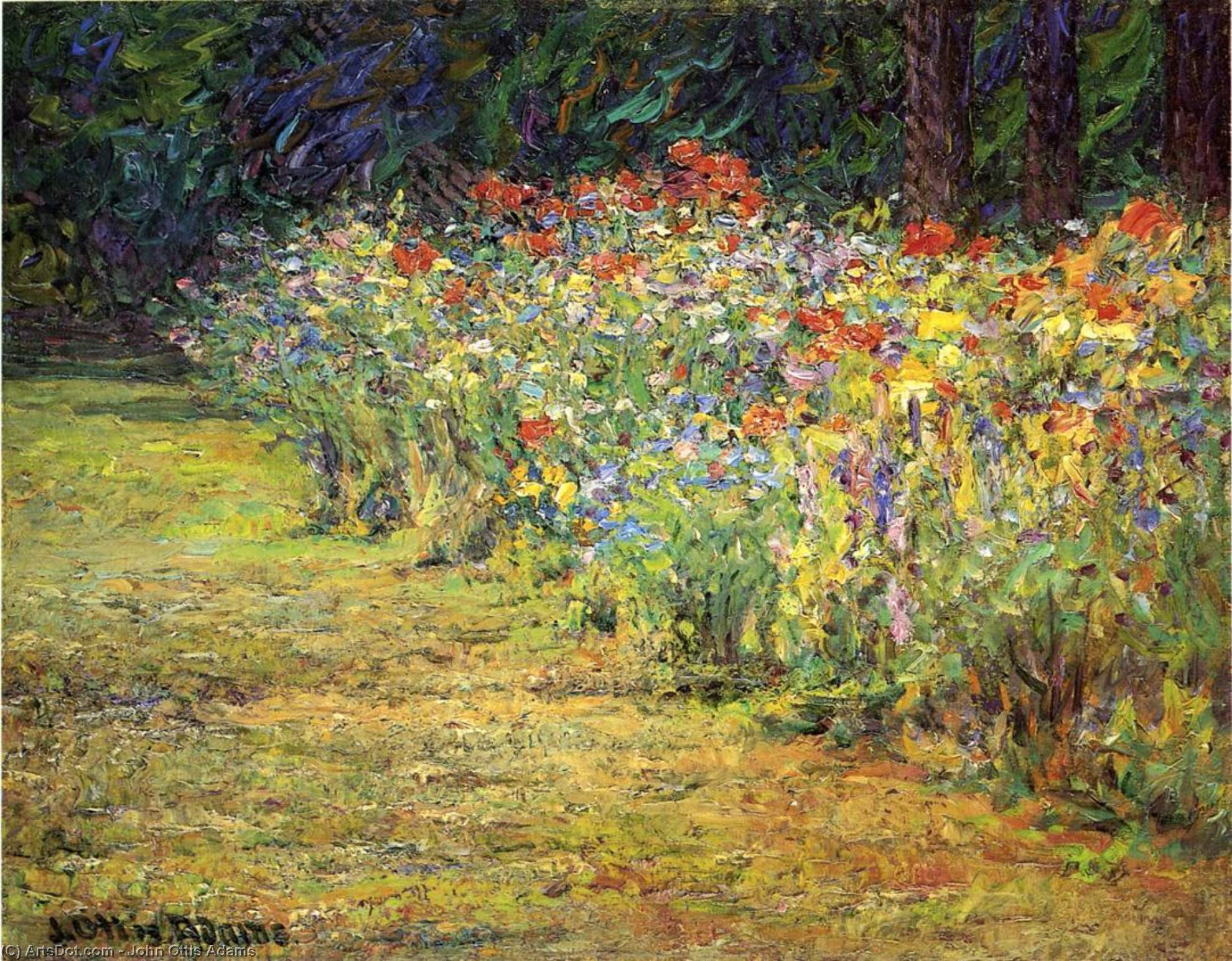 Flower Border — John Ottis Adams