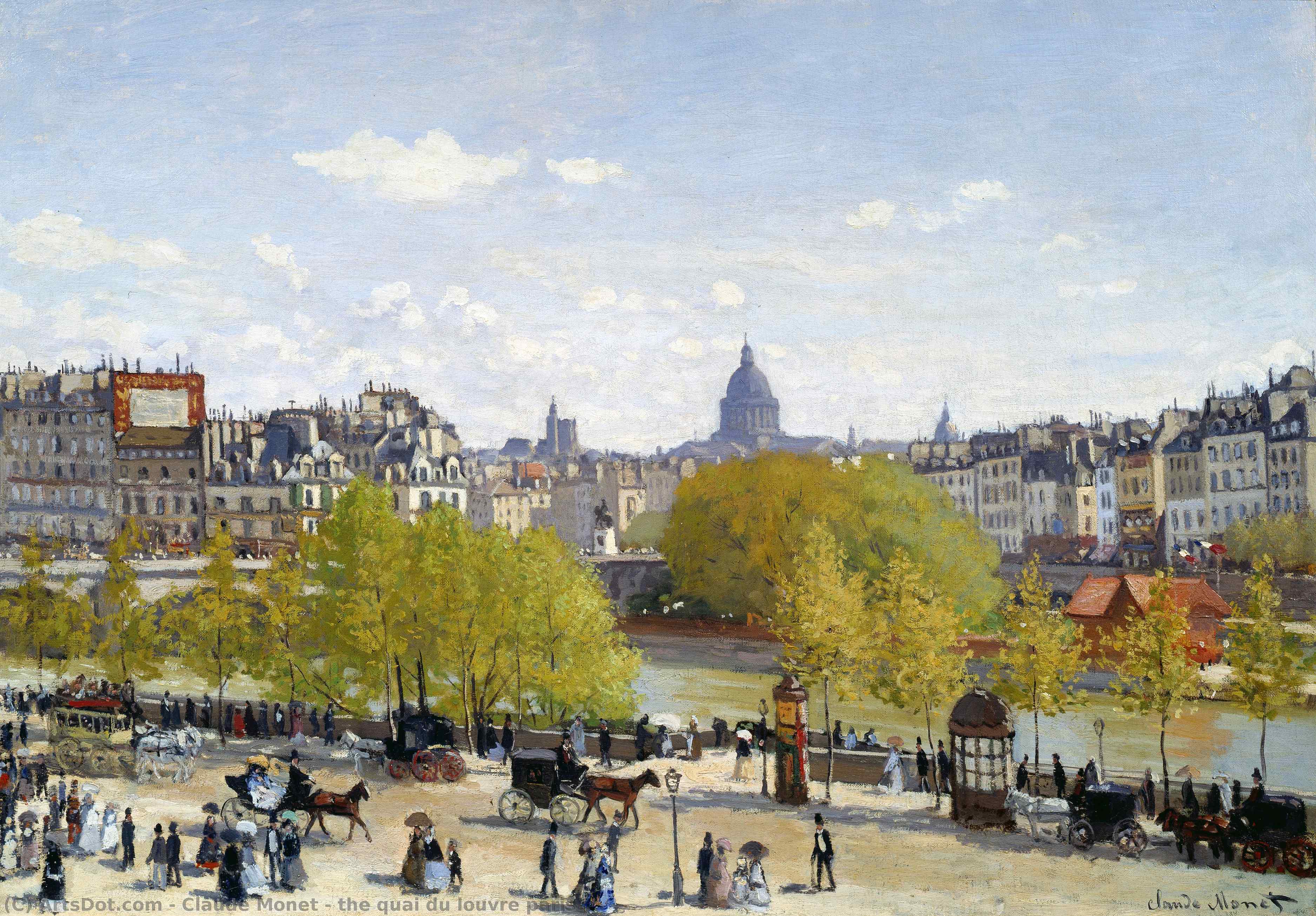 Quai Du Louvre Paris — Claude Monet