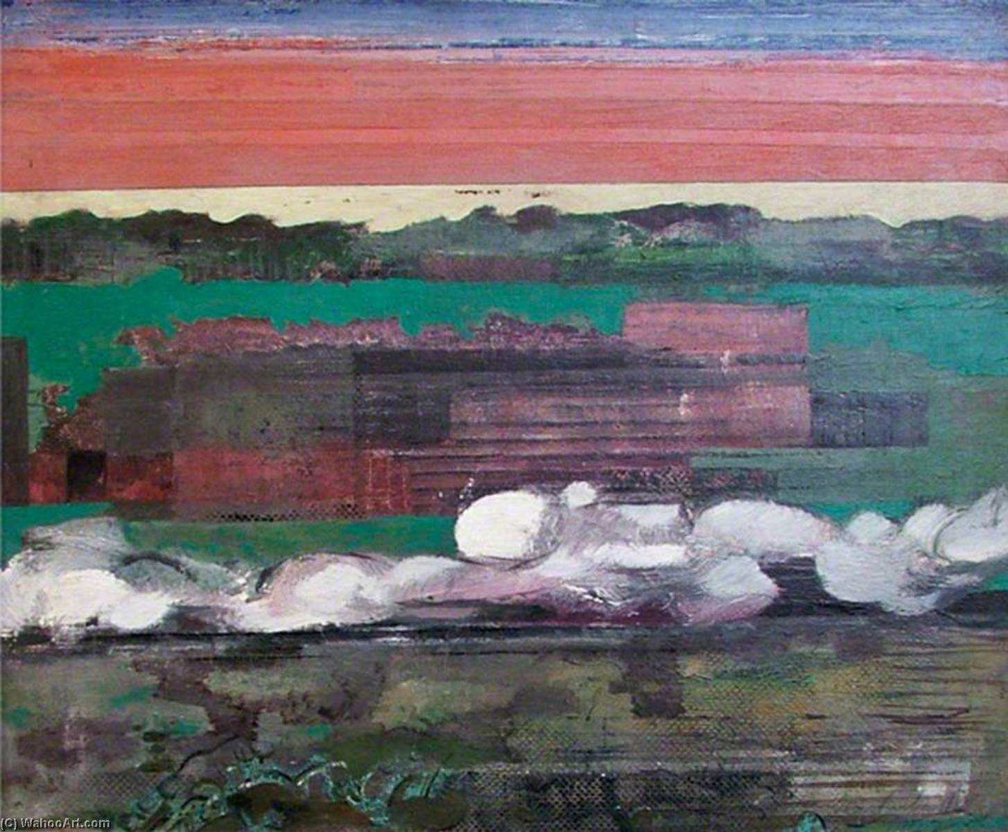 Passing Train In A Landscape — Ceri Richards