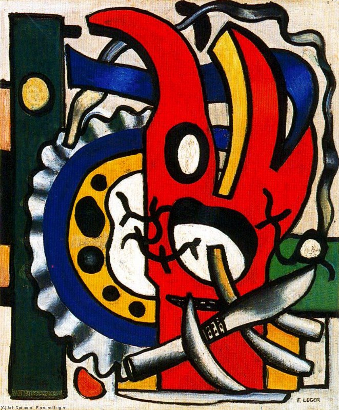 Composition With Knife — Fernand Léger