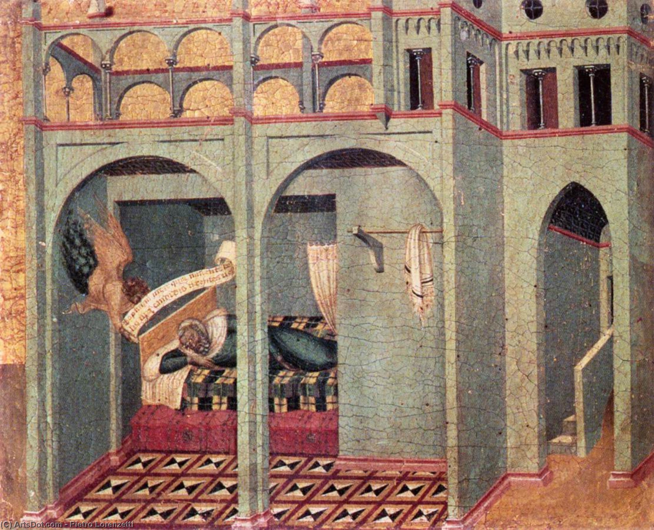 Predella Panel: The Annunciation To Sobac — Pjetro Lorencetri