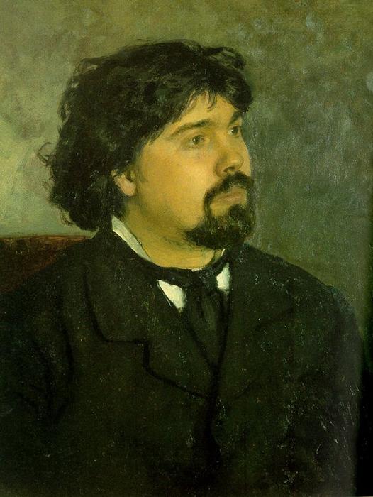 Portret Van De Kunstenaar Vasily Surikov — Ilja Repin