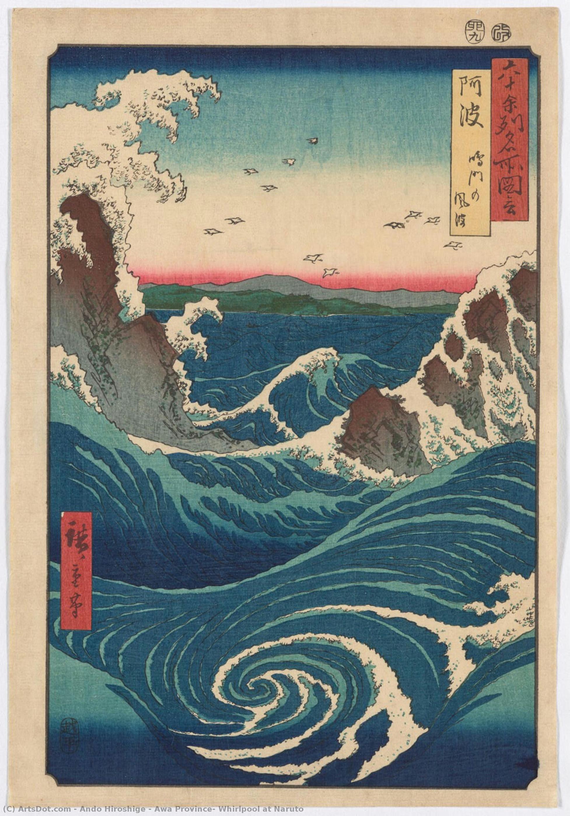 Awa Province: Whirlpool At Naruto — أندو هيروشيغي