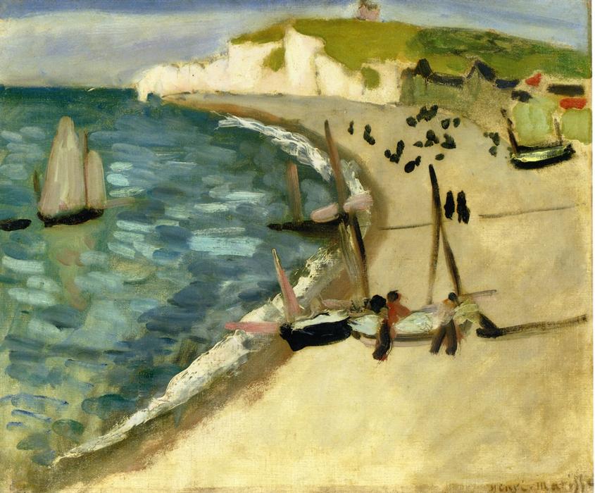 Aht Amont Cliffs At Etretat — Henri Matisse
