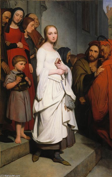 Marguerite Leaving Church — Ary Scheffer