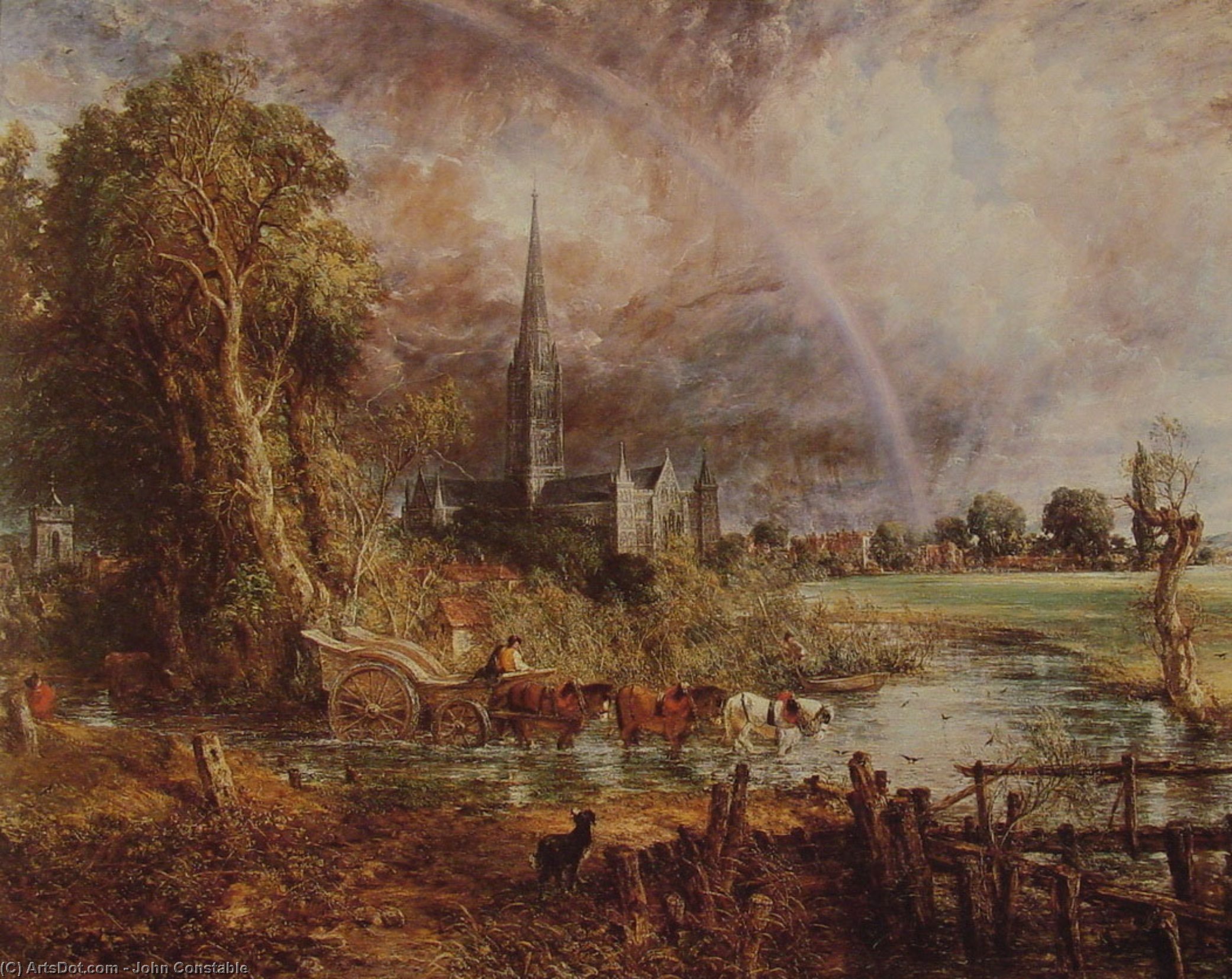 Cattedrale Di Salisbury Dai Prati — John Constable
