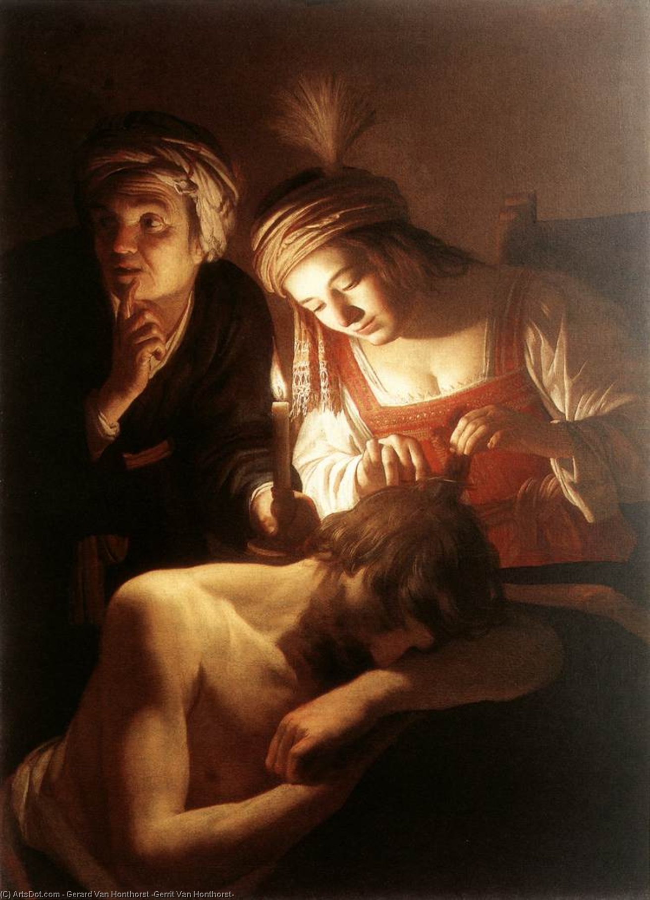 Simson Und Delila — Gerard Van Honthorst