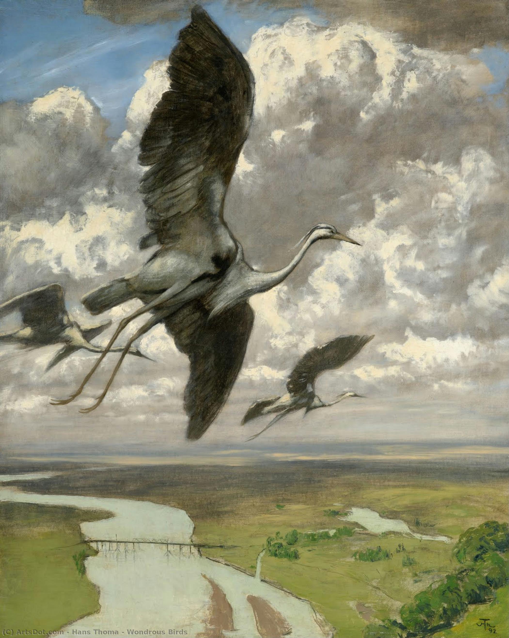 Wondrous Birds — Hans Thoma
