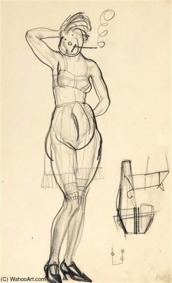Standing Nude — Boris Dmitrievich Grigoriev