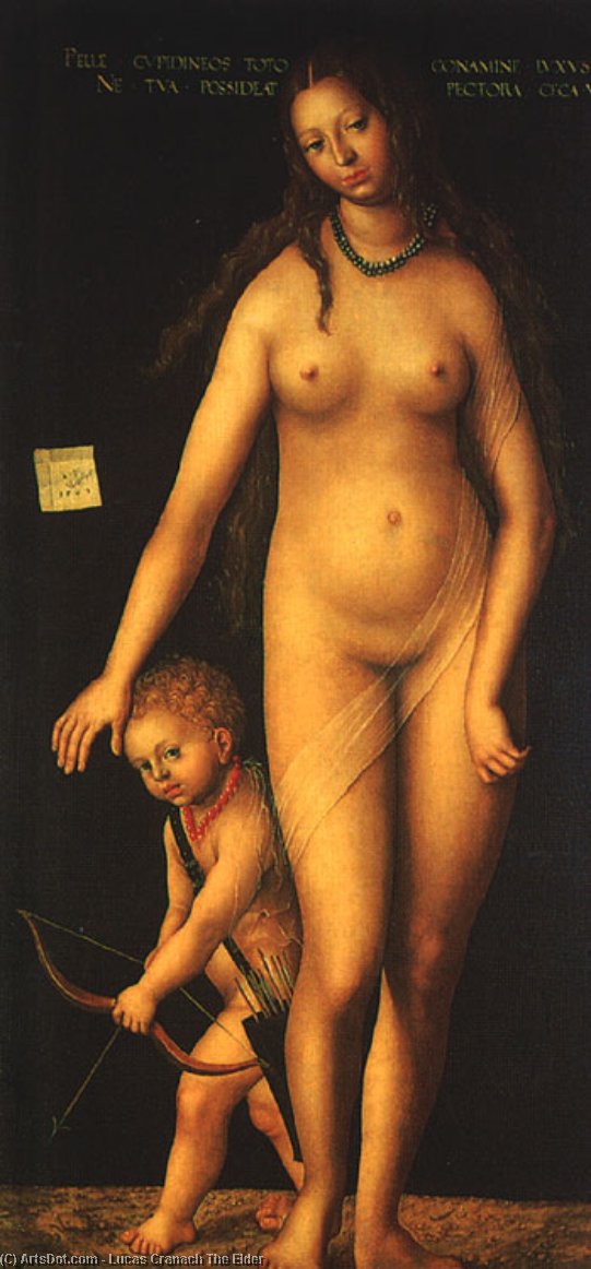 Venere E Cupido — Luca Cranach Il Vecchio