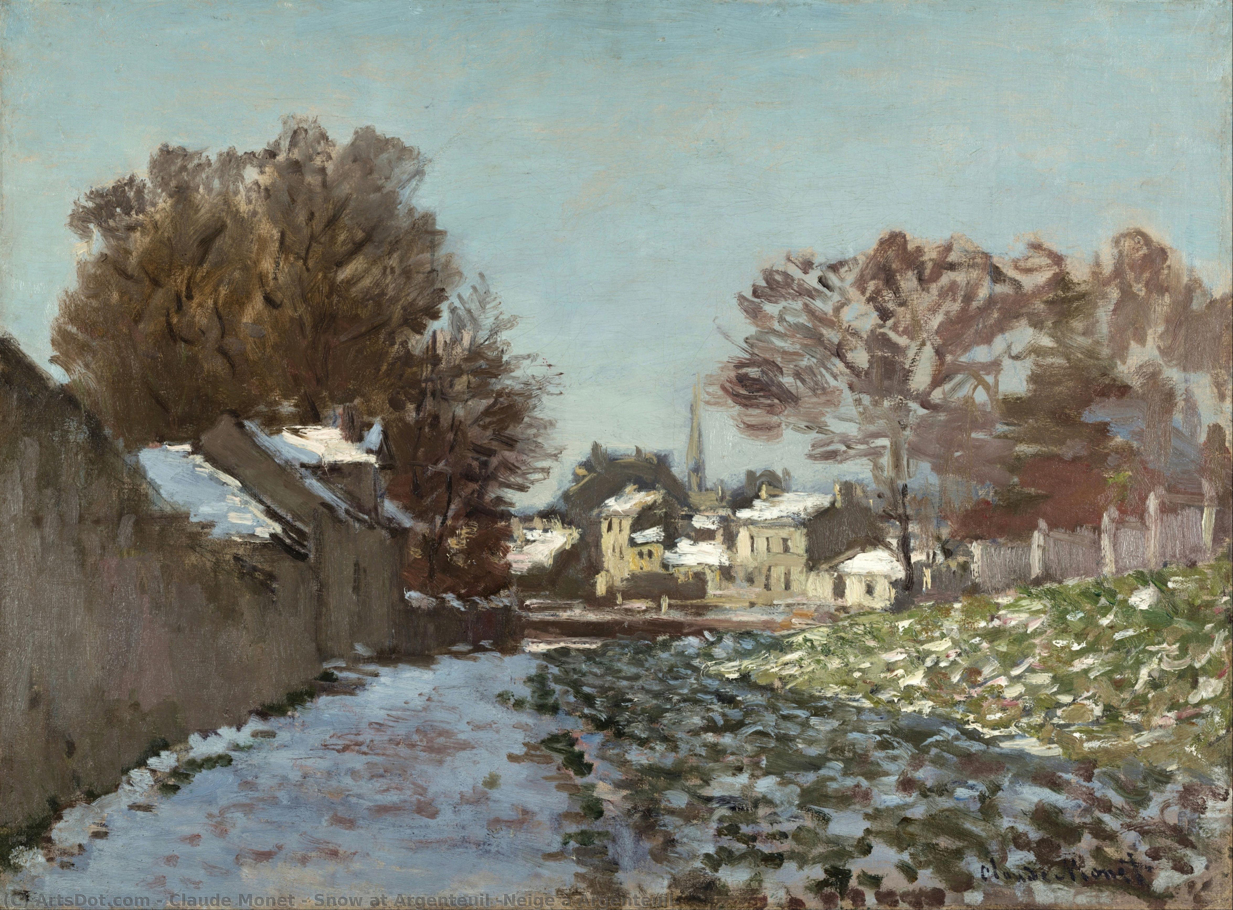 Neige À Argenteuil — Claude Monet