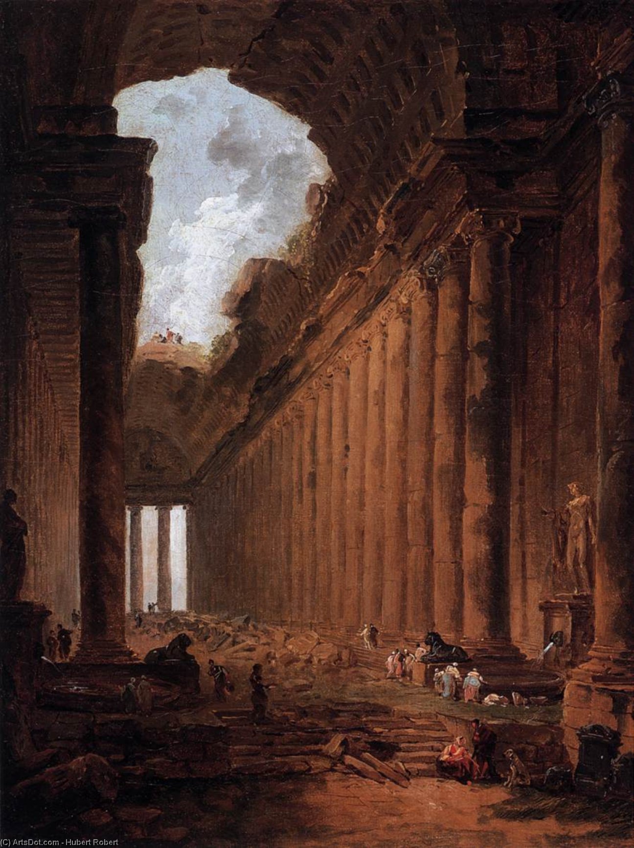 Ruinen-capriccio — Hubert Robert