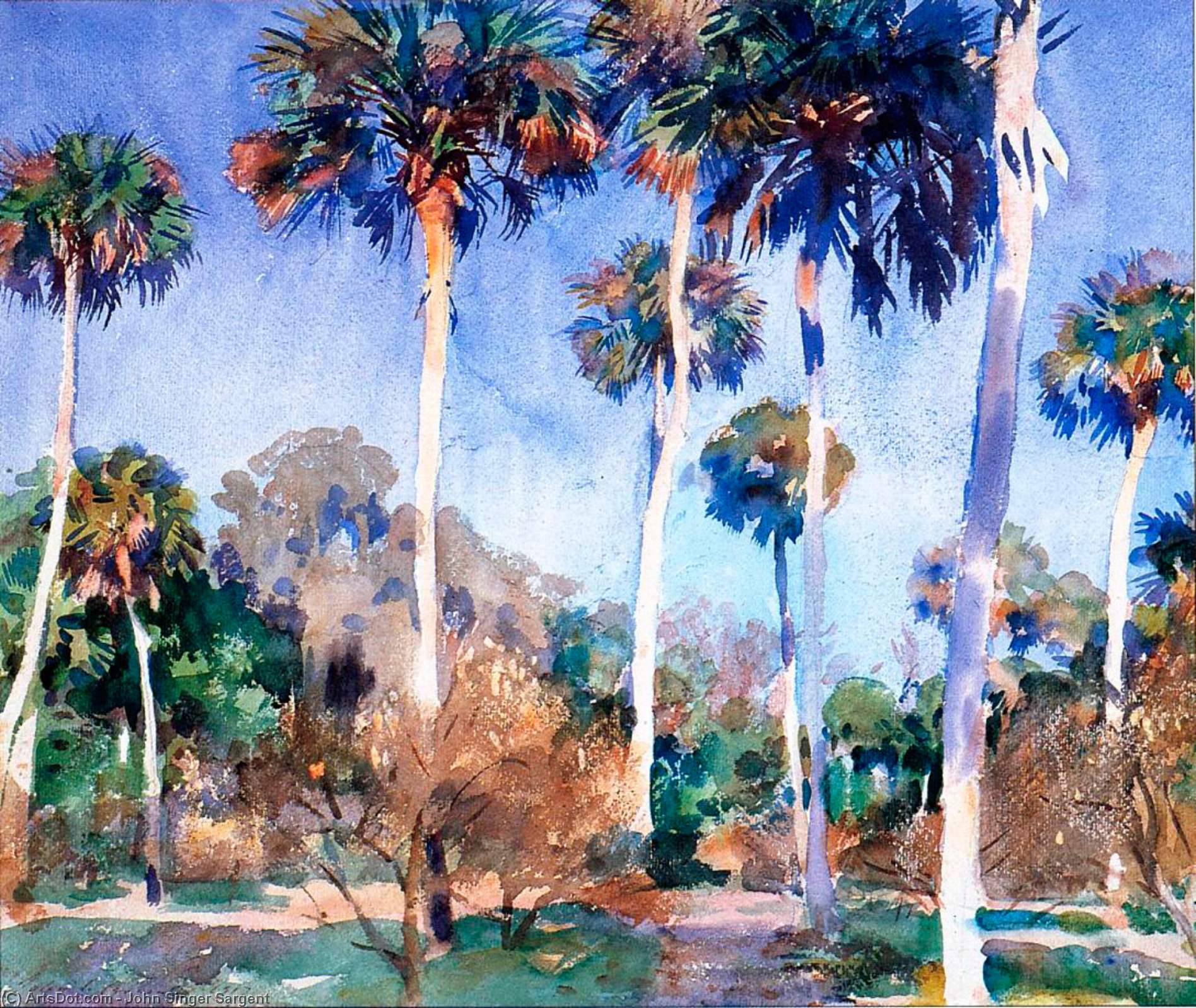 Palmen — John Singer Sargent