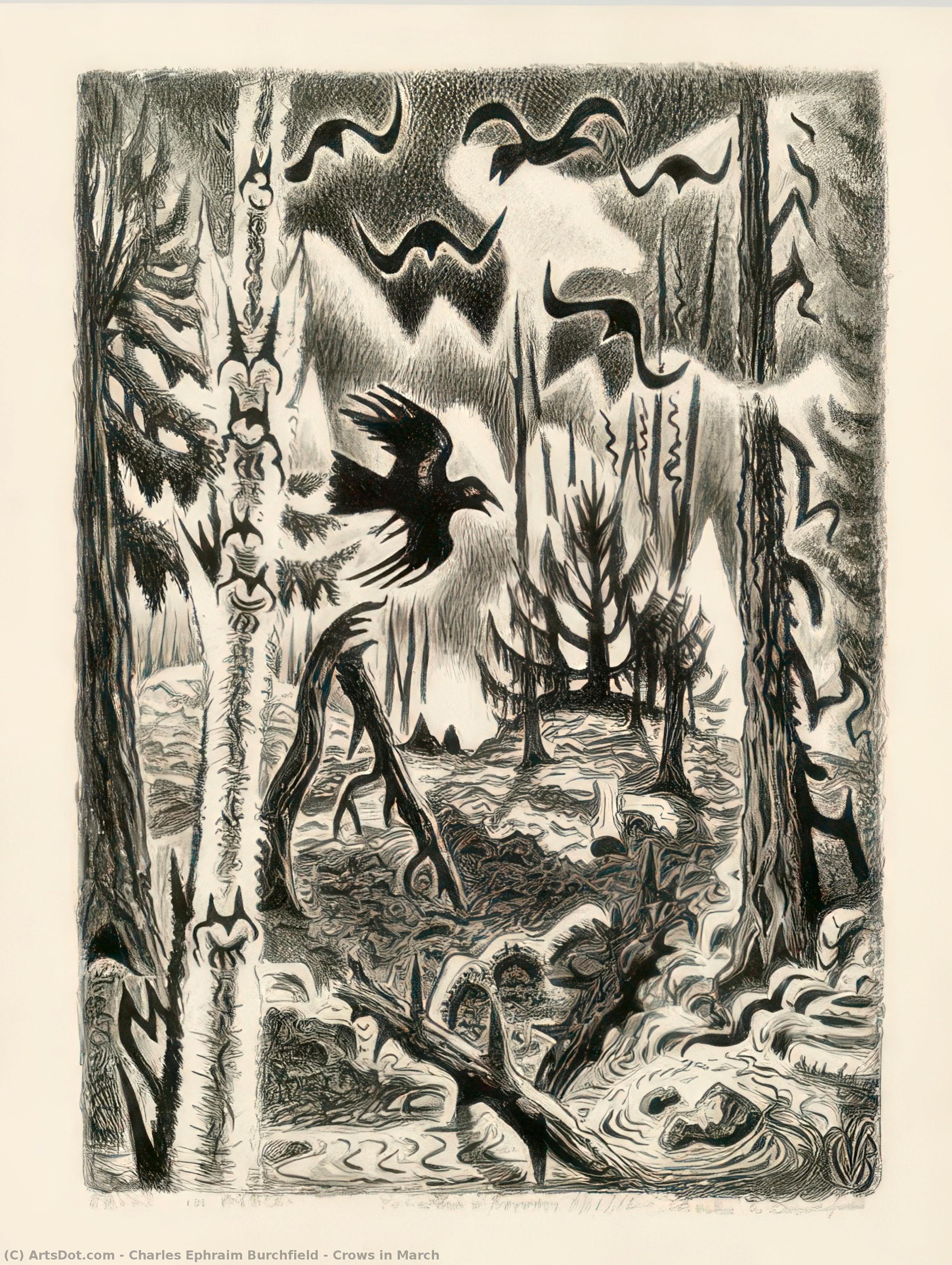 Crows In March — Charles Burchfield