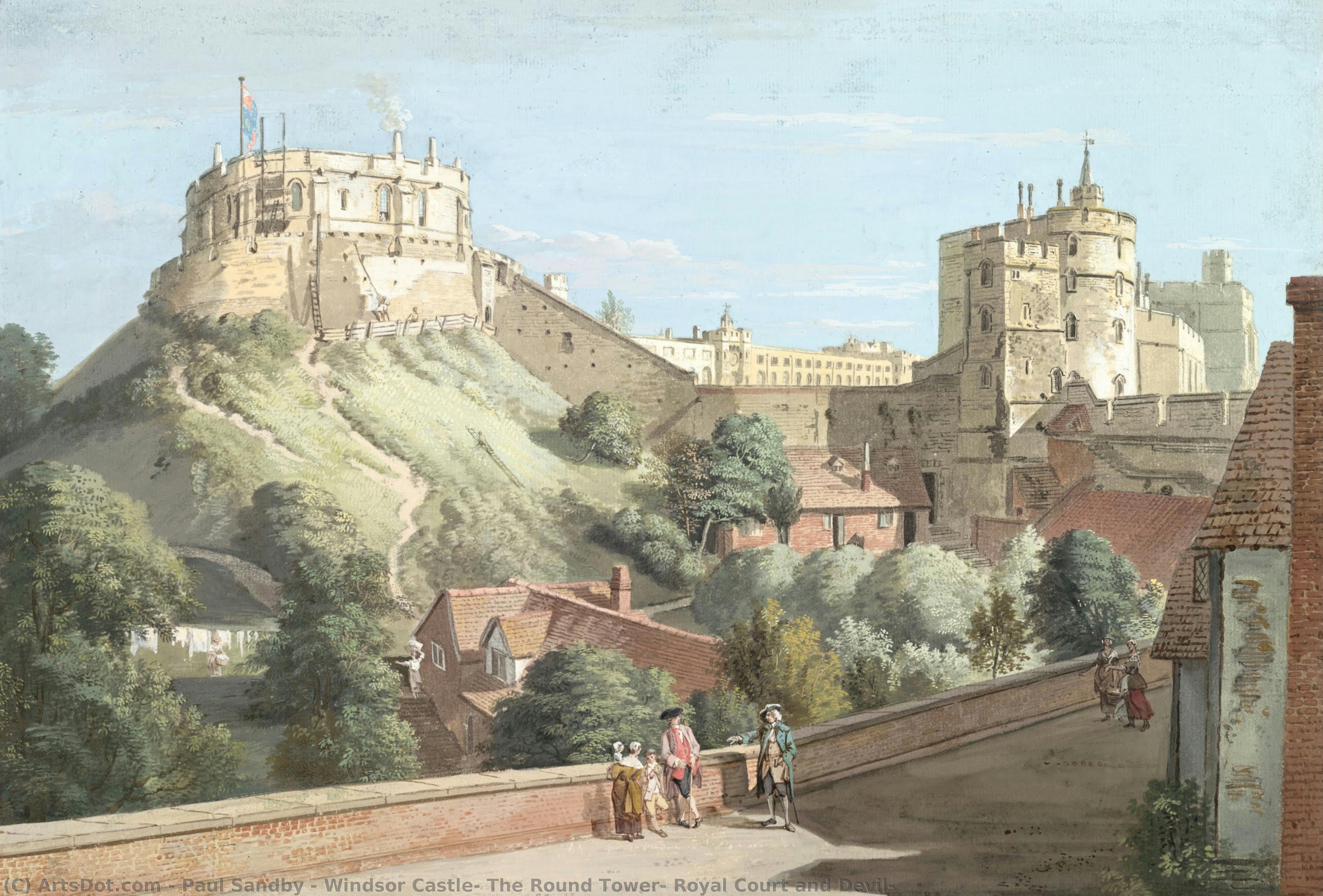 Le Château De Windsor : La Tour Ronde Et Le Diable — Paul Sandby