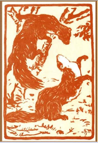 Playing Weasels — Franz Marc