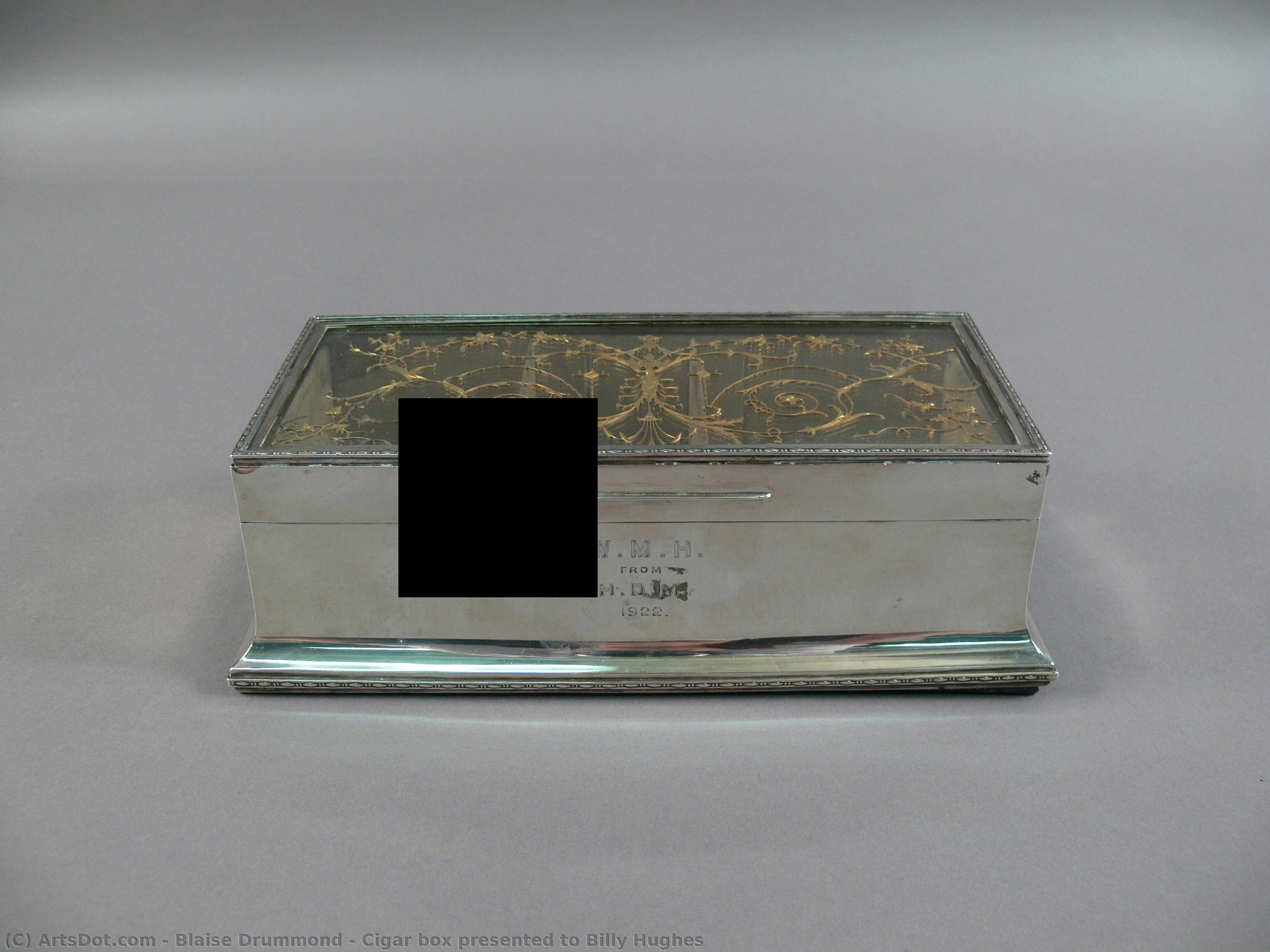 Cigar Box Presented To Billy Hughes — Blaise Drummond