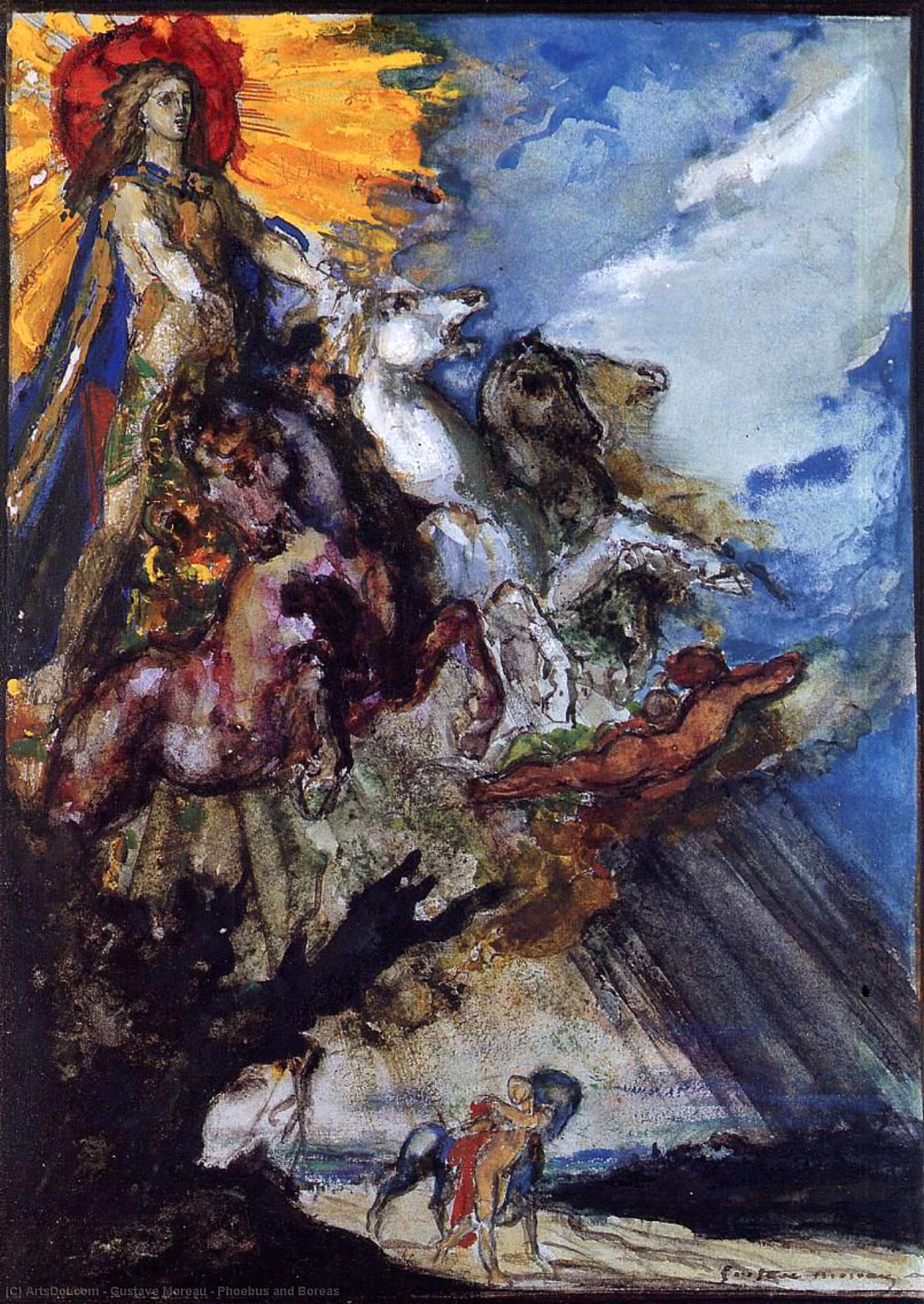 Phoebus And Boreas — Gustave Moreau