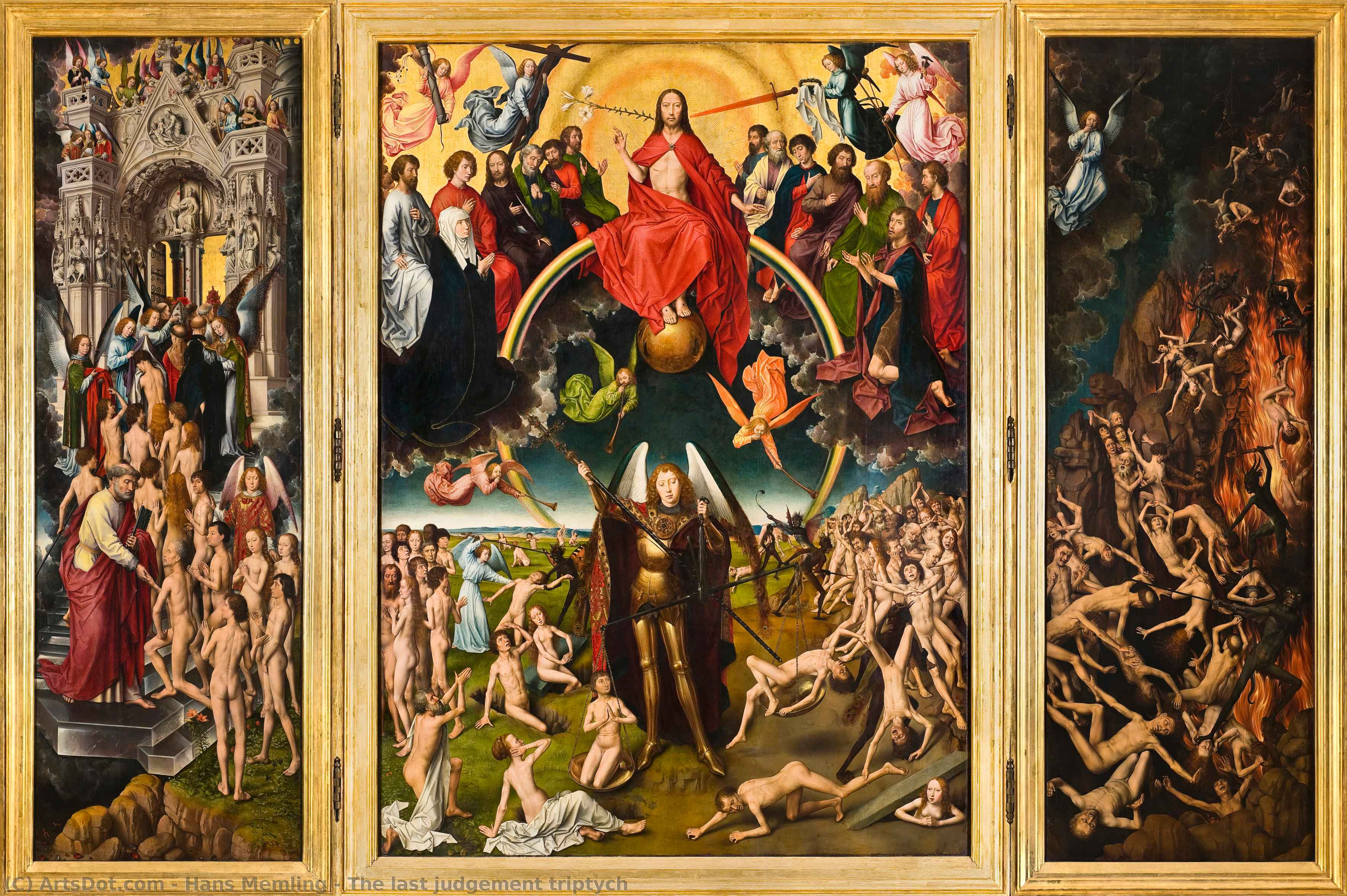 Dommedagstriptych — Hans Memling