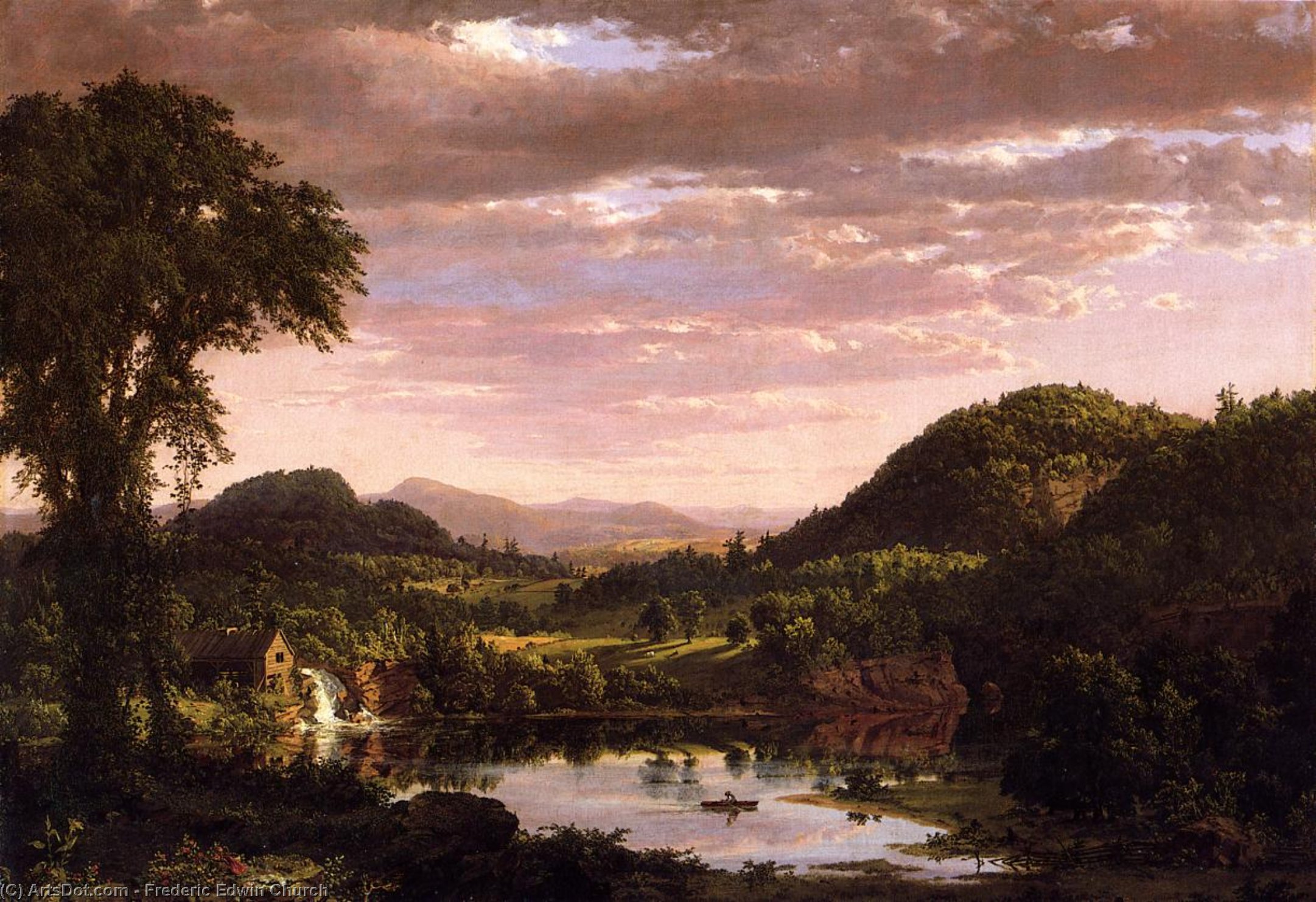 Nowe Krajobraże Angielskie (zwłaszcza Wieczór Po Burzy) — Frederic Edwin Church