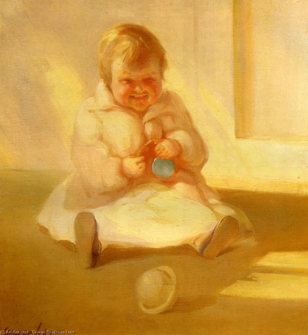 Child With A Toy — 조지 럭스