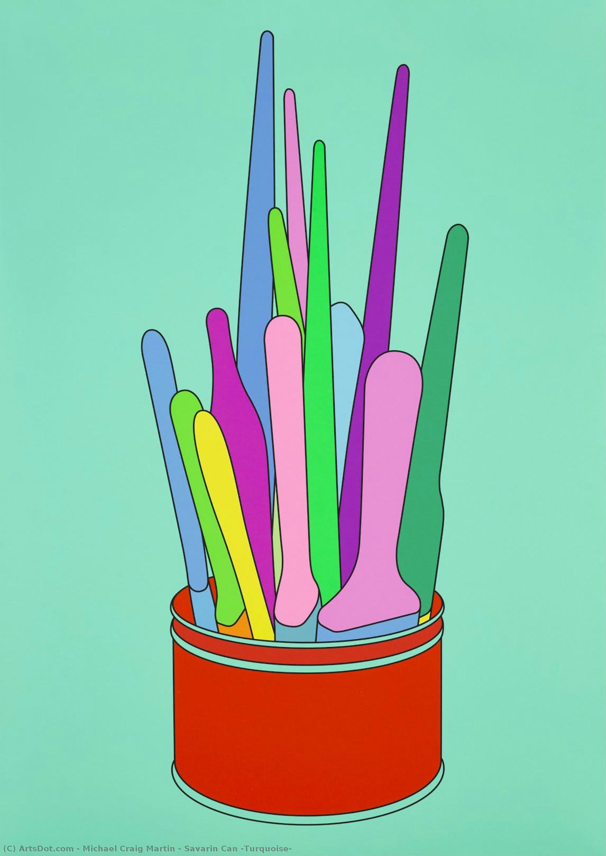 Savarin Can (turquoise) — Michael Craig-martin